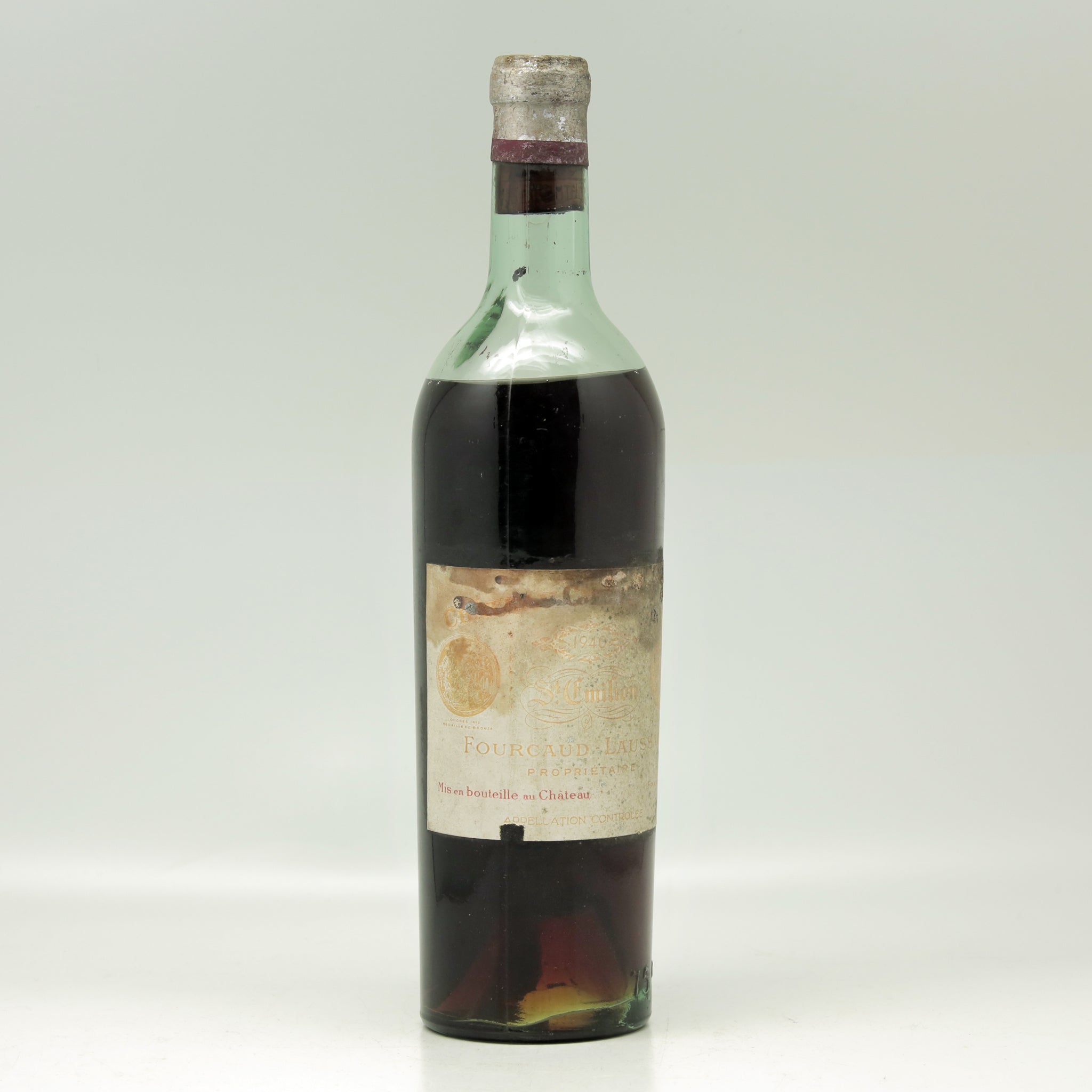 Château Fourcaud-Laussac Fourcaud Laussac St Emilion Grand Cru 1940 Red wine Bottle