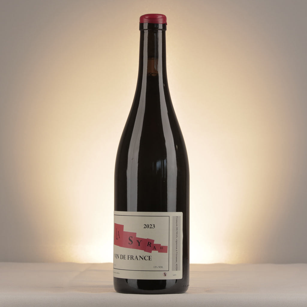 François Dumas La Syrah VdF 2023 Bottle detail