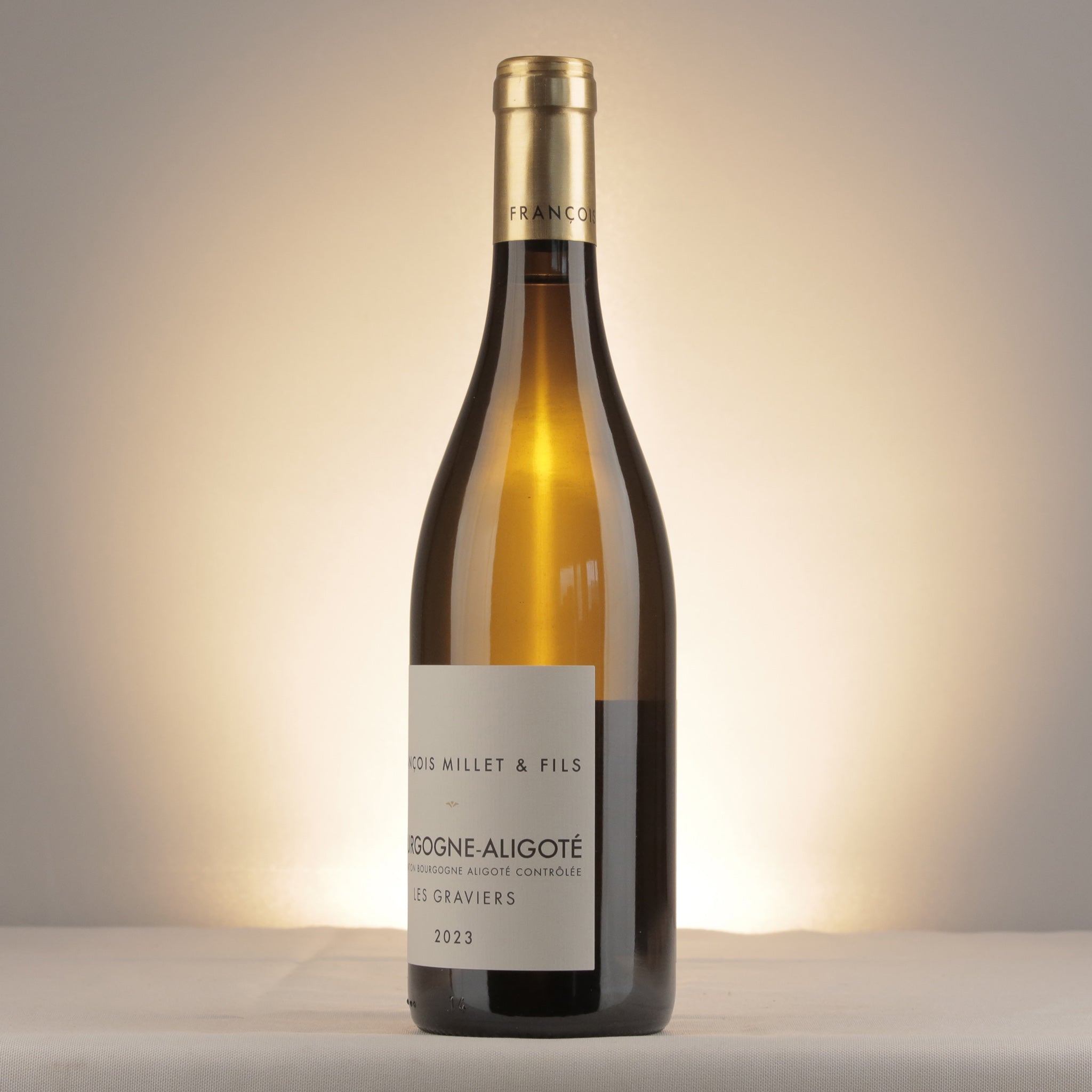 François Millet & Fils Bourgogne Aligoté Les Graviers 2023 Bottle detail