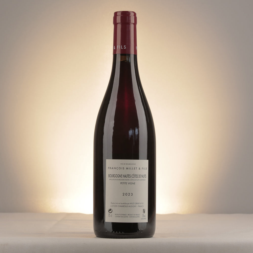 François Millet & Fils Bourgogne Haute-Côte de Nuits Petite Vigne 2023 Bottle back