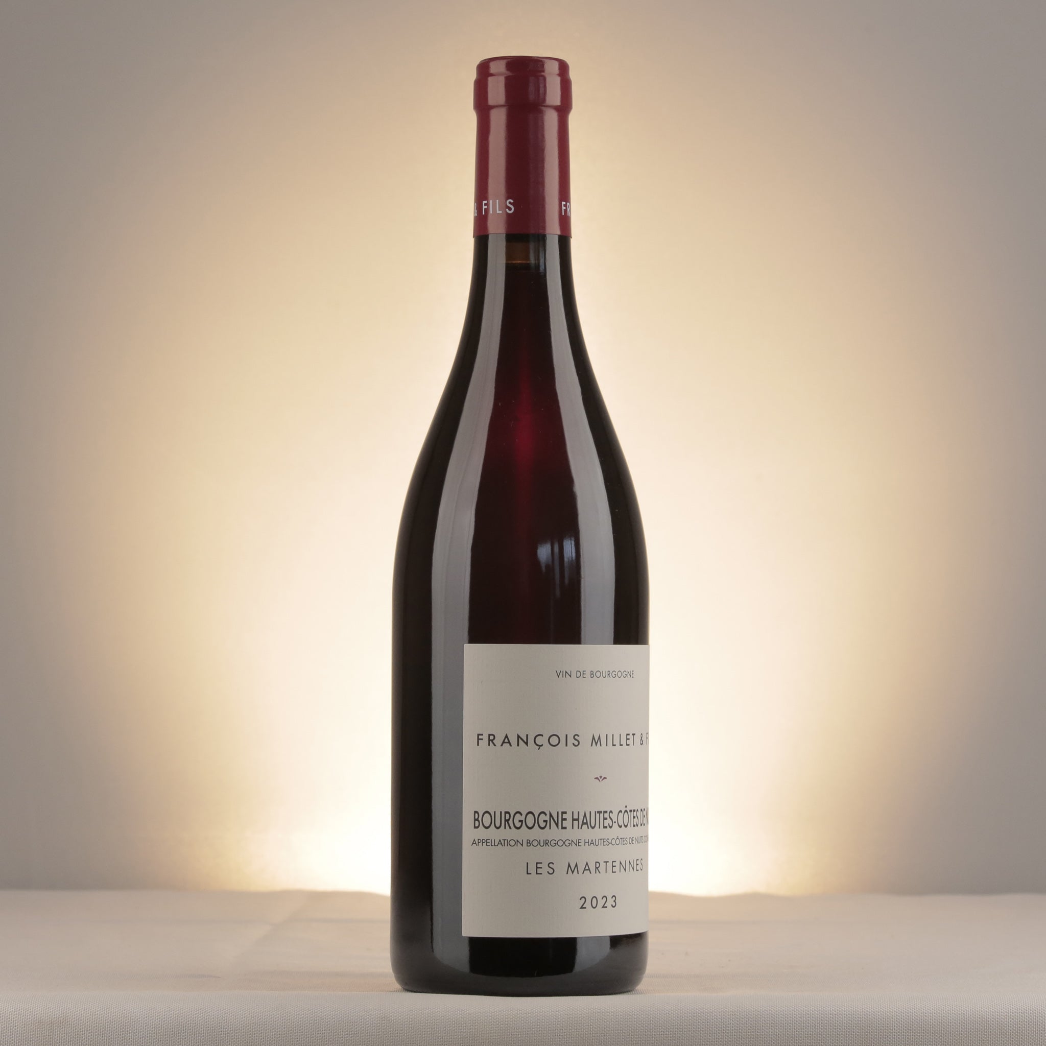 François Millet & Fils Bourgogne Hautes Côtes de Nuits Les Martennes Rouge 2023 Bottle label
