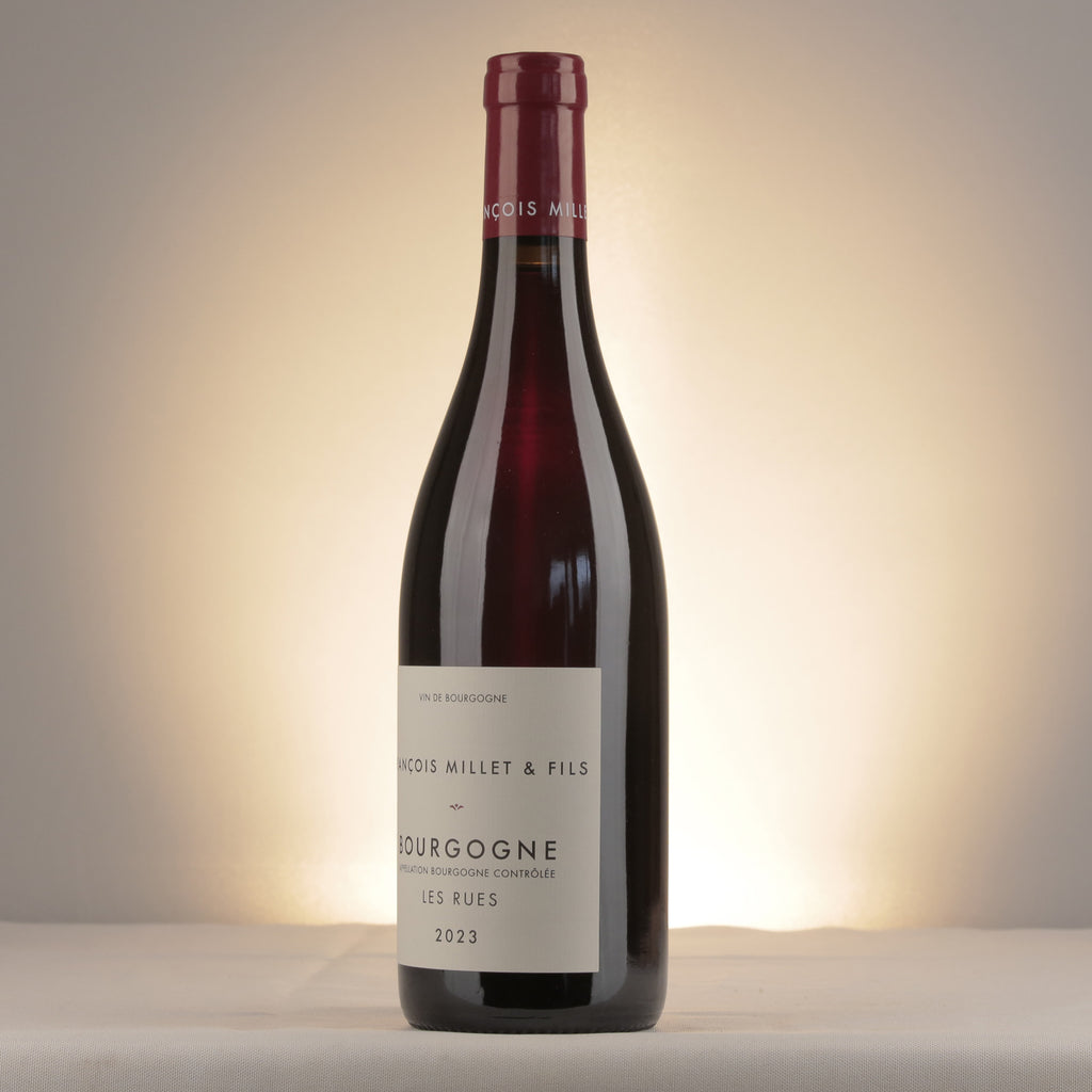 François Millet & Fils Bourgogne Les Rues 2023 Bottle detail