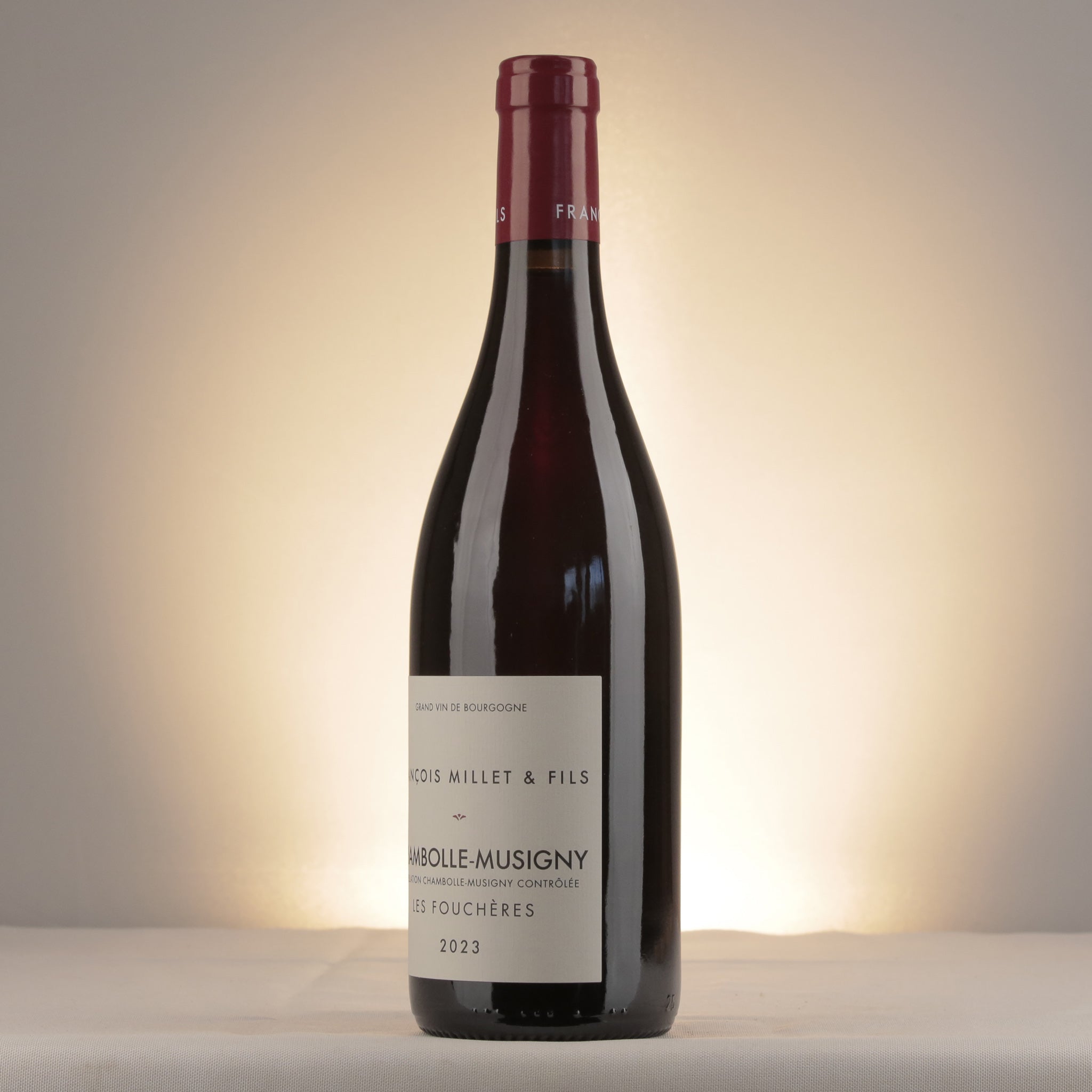 François Millet & Fils Chambolle-Musigny Les Fouchères 2023 Bottle detail
