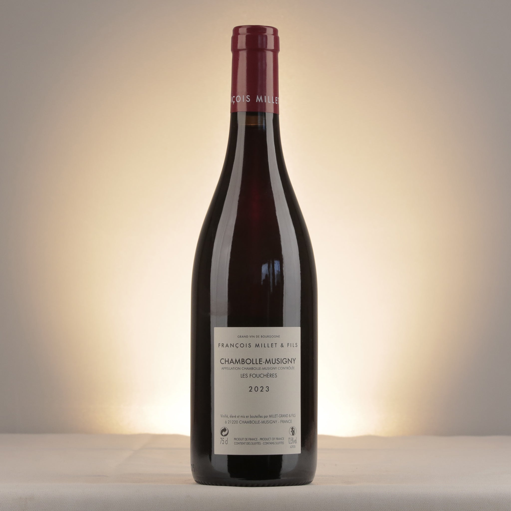 François Millet & Fils Chambolle-Musigny Les Fouchères 2023 Bottle back