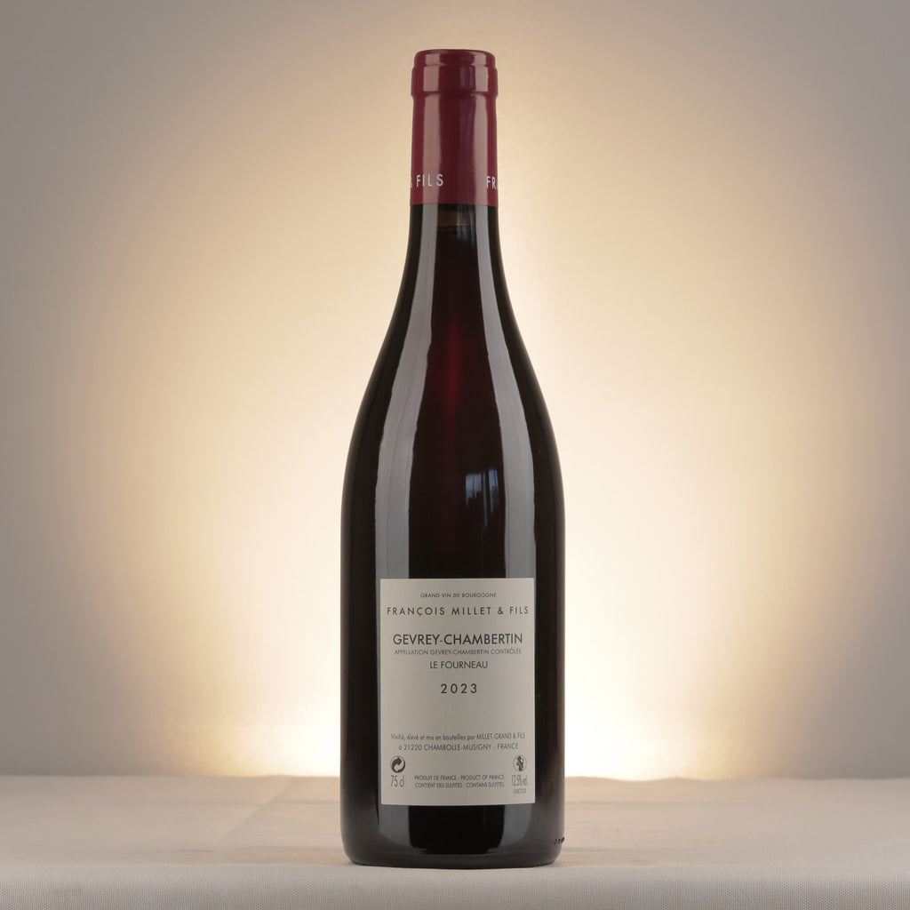 François Millet & Fils Gevrey-Chambertin Le Fourneau 2023 Bottle back