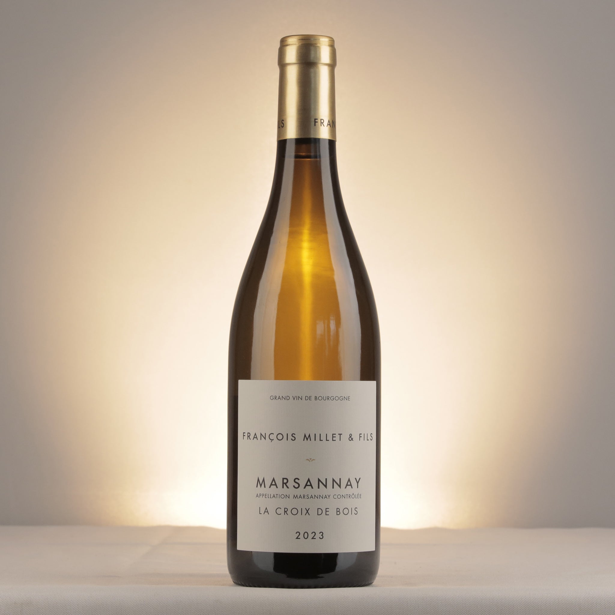 François Millet & Fils Marsannay La Croix de Bois Blanc 2023 Bottle front