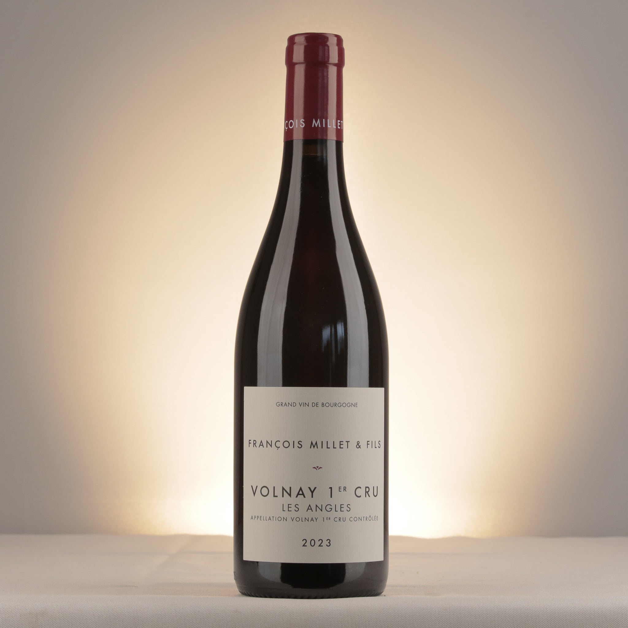 François Millet & Fils Volnay 1er Cru Les Angles 2023 Bottle front