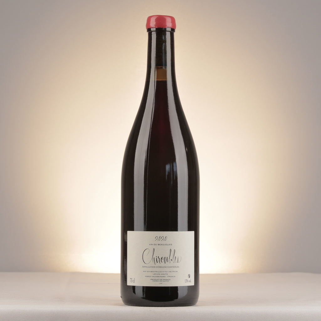 Frédéric Cossard Chiroubles Les en Hauts 2020 Bottle back