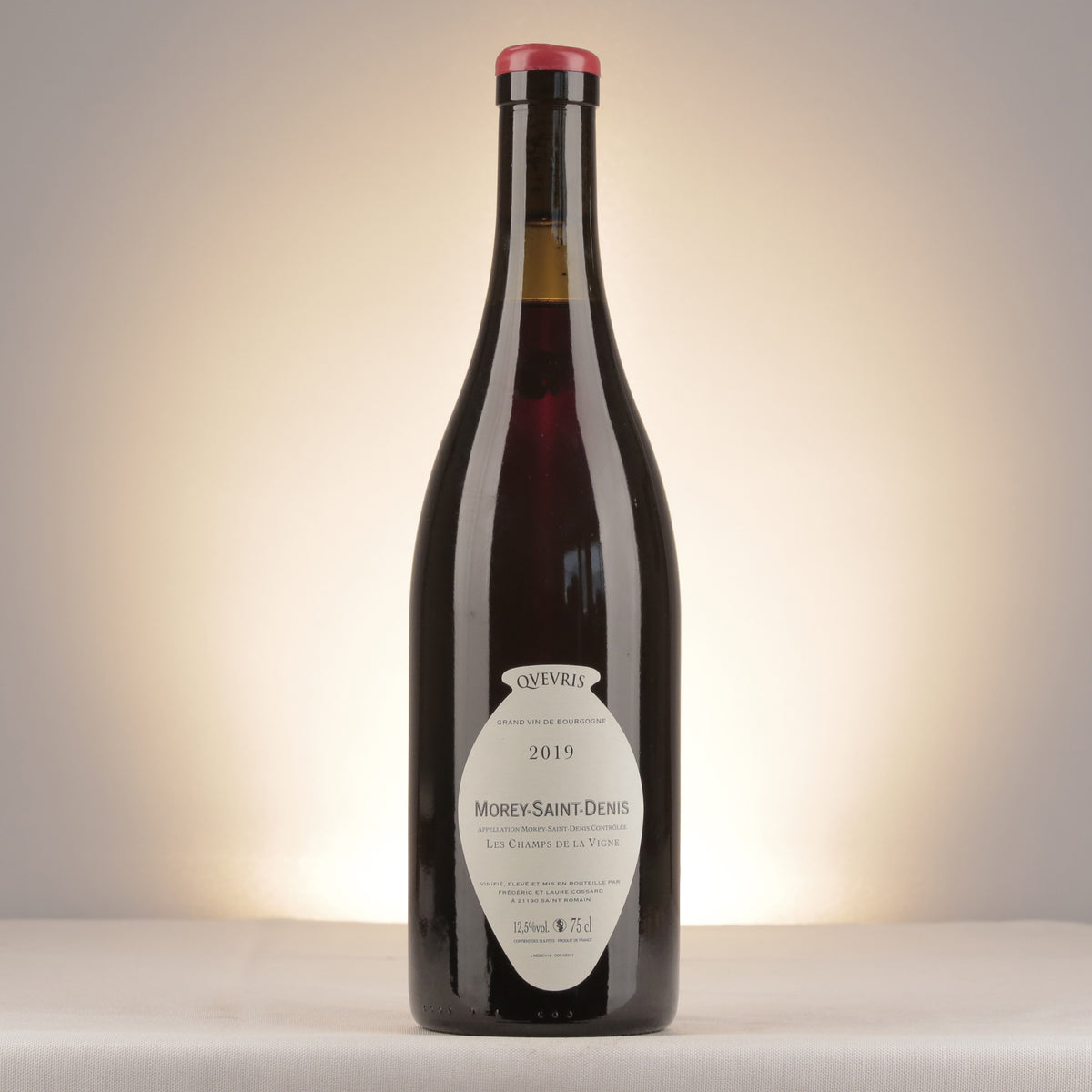 Frédéric Cossard Morey-Saint-Denis Les Champs de la Vigne Qvevris 2019 Bottle back
