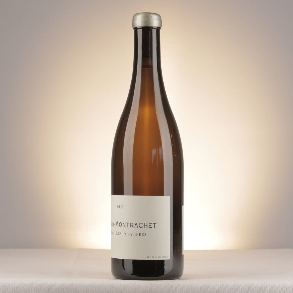 Frédéric Cossard Puligny-Montrachet 1er Cru Les Folatières 2019 Bottle detail