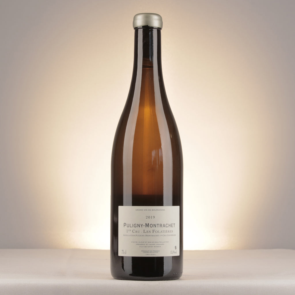 Frédéric Cossard Puligny-Montrachet 1er Cru Les Folatières 2019 Bottle back