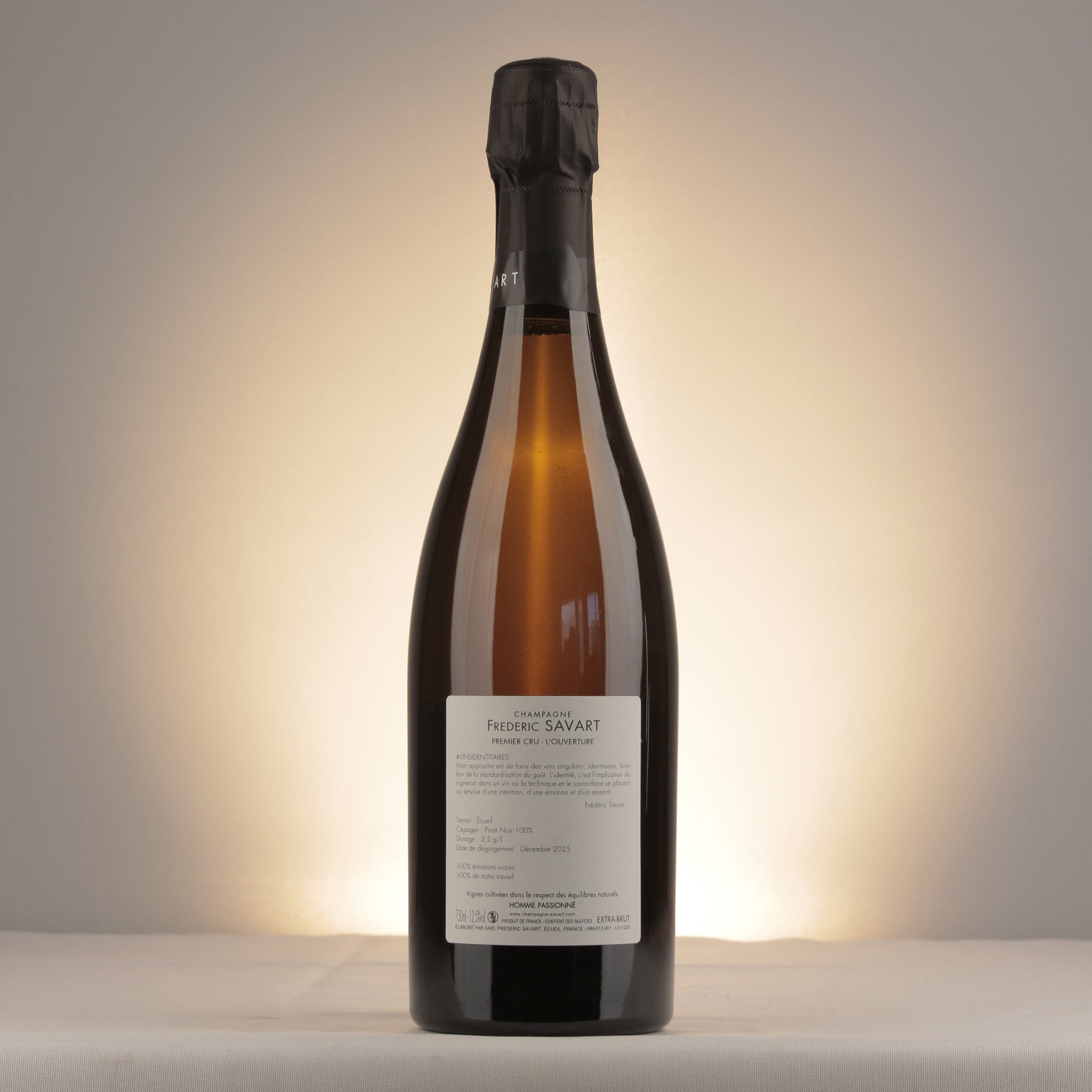 Frédéric Savart L'Ouverture 1er Cru NV Bottle back