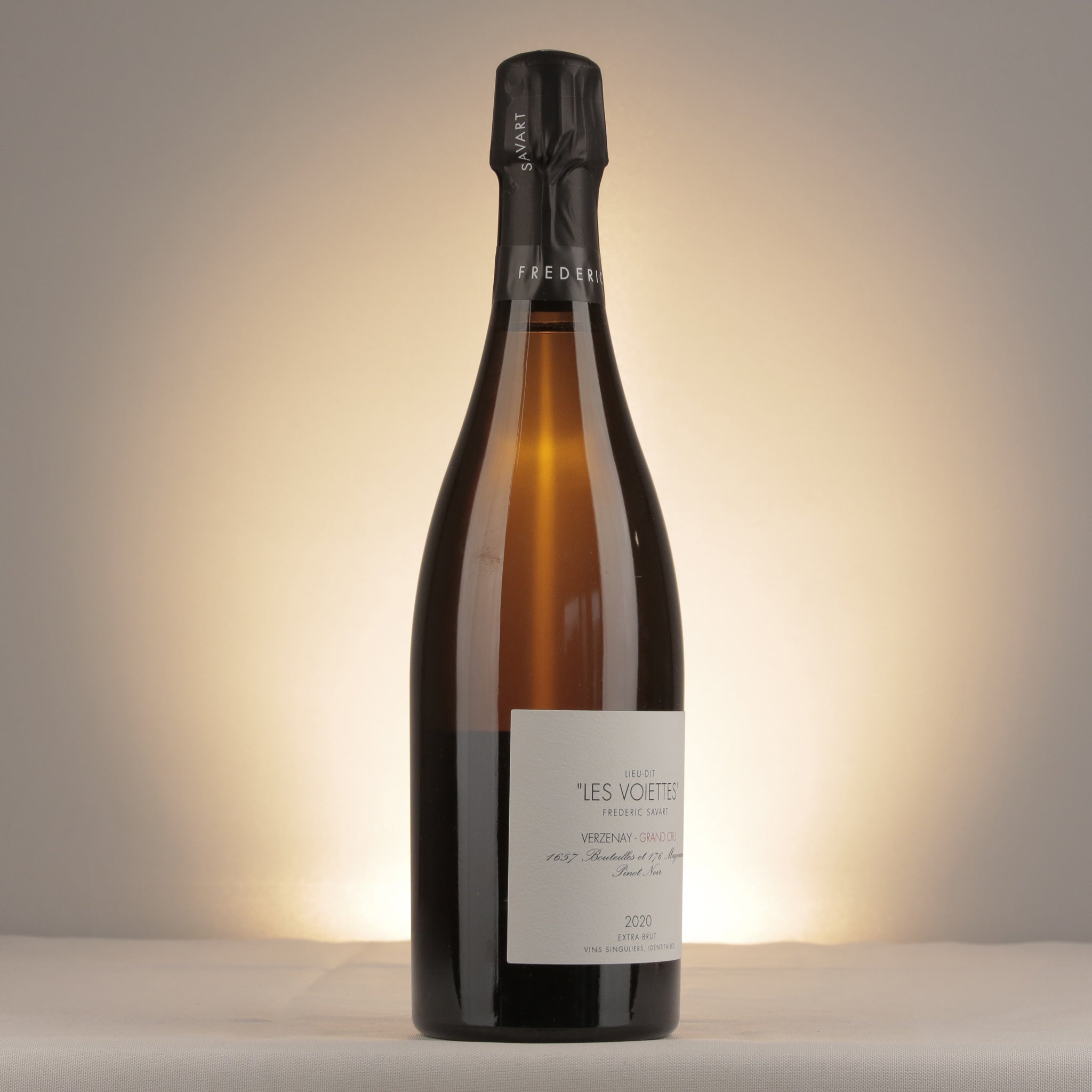 Frédéric Savart Verzenay Grand Cru Les Voiettes 2020 Bottle label