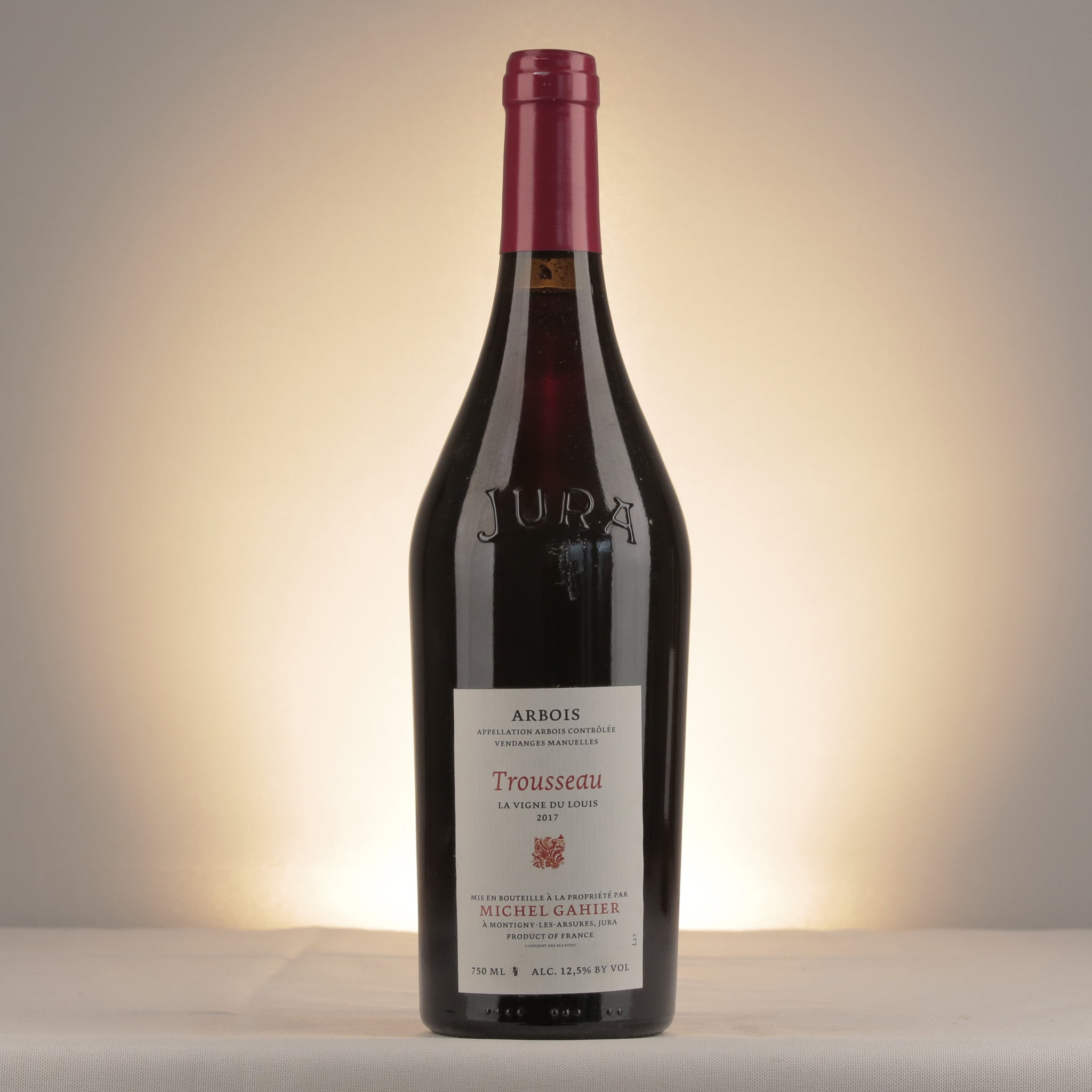 Michel Gahier Arbois La Vigne du Louis Trousseau 2017 Bottle front