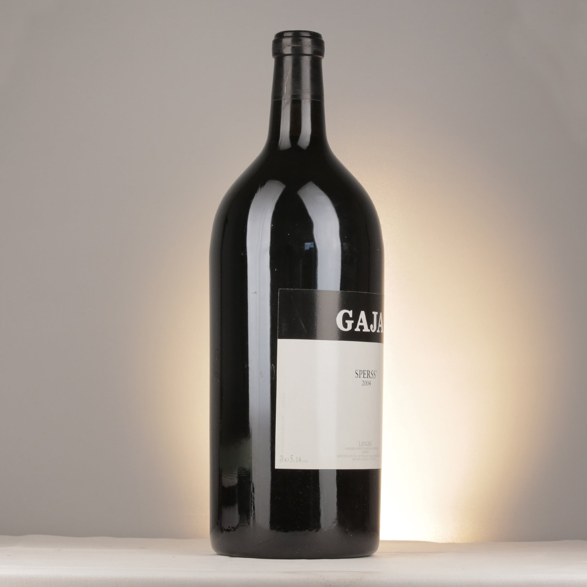 Gaja Barolo Sperss 2004 Mathusalem label