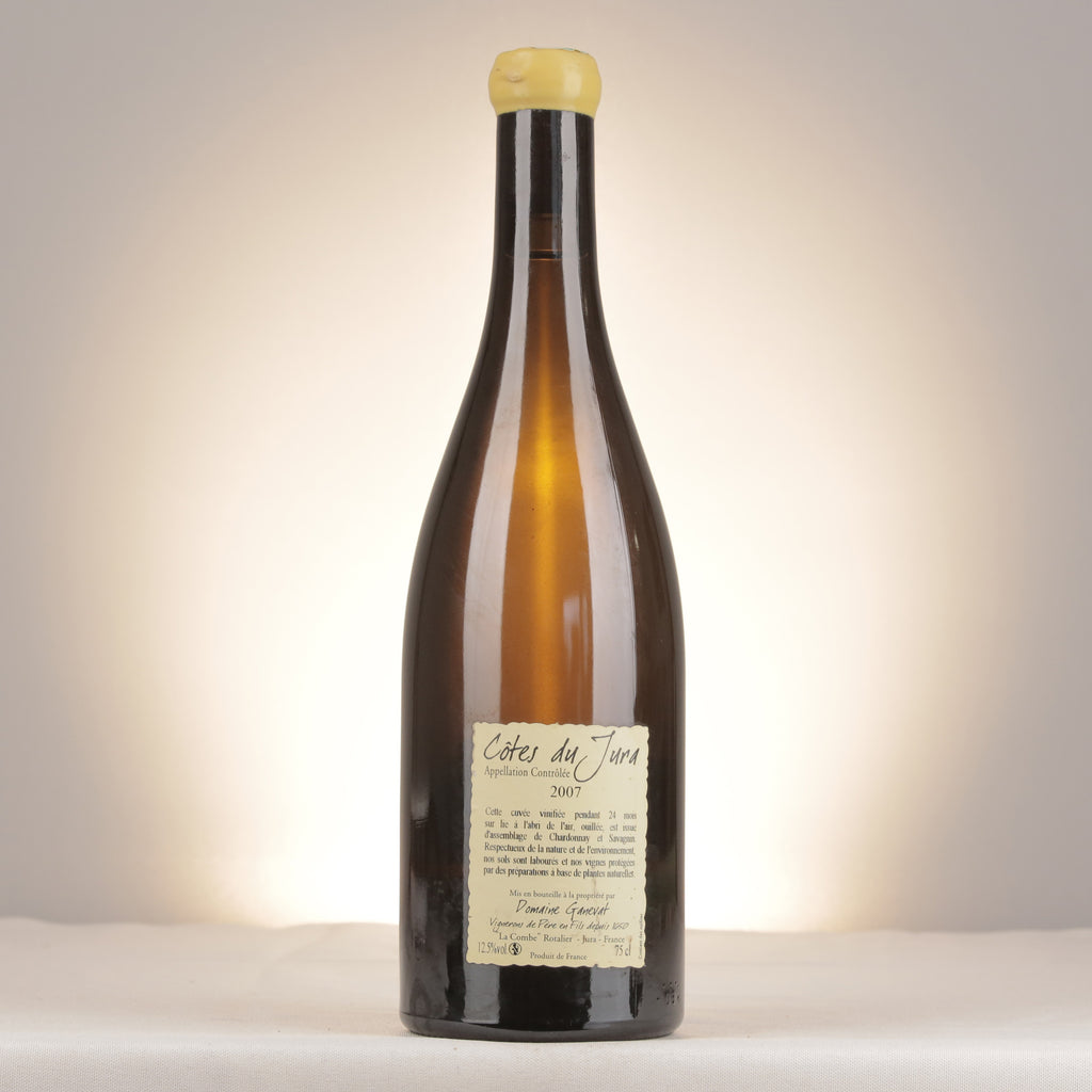 Jean-François Ganevat Cuvée Orégane Côtes du Jura 2007 Bottle back