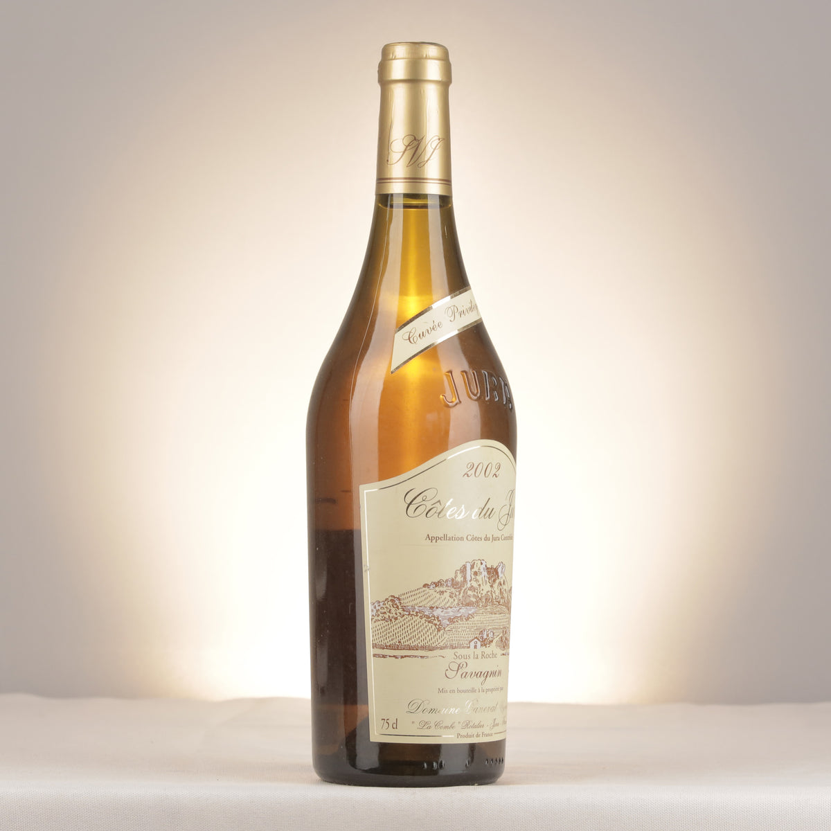 Jean-François Ganevat Cuvée Privilège Côtes du Jura 2002 Bottle turned right