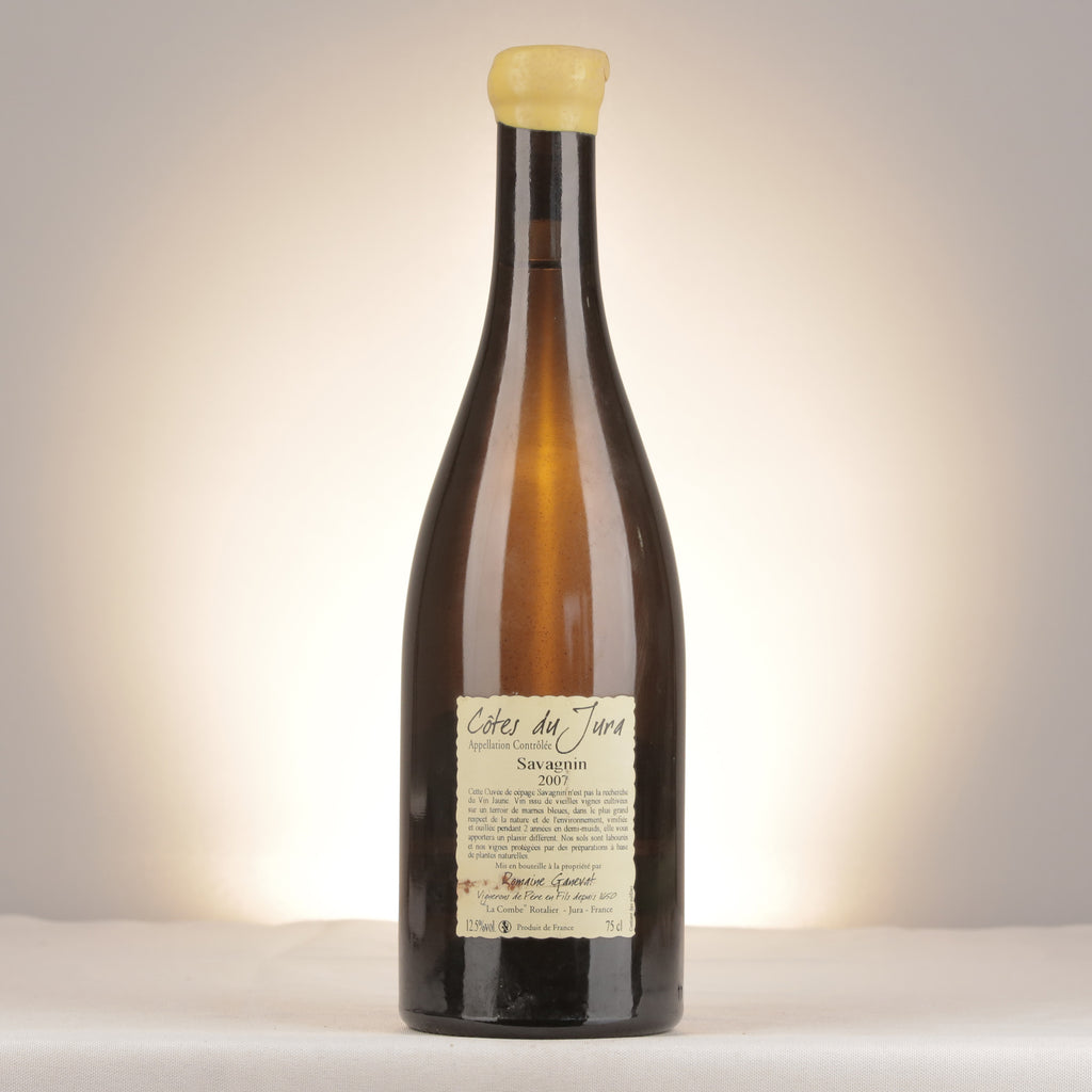 Jean-François Ganevat Les Chalasses Marnes Bleues Côtes du Jura 2007 Bottle back