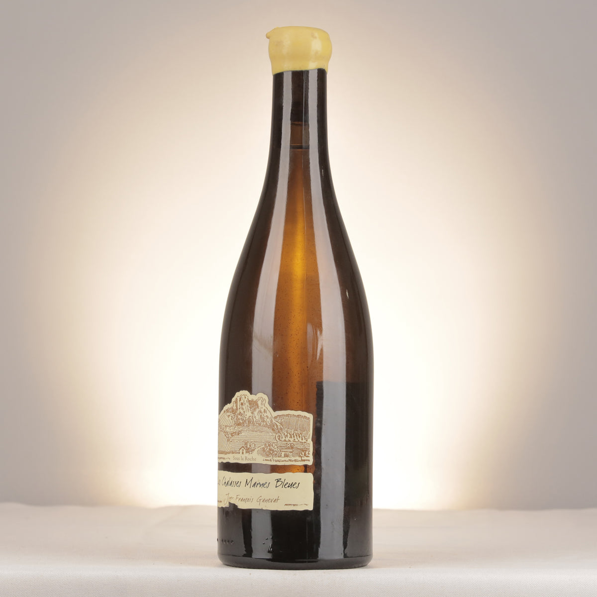 Jean-François Ganevat Les Chalasses Marnes Bleues Côtes du Jura 2007 Bottle turned left