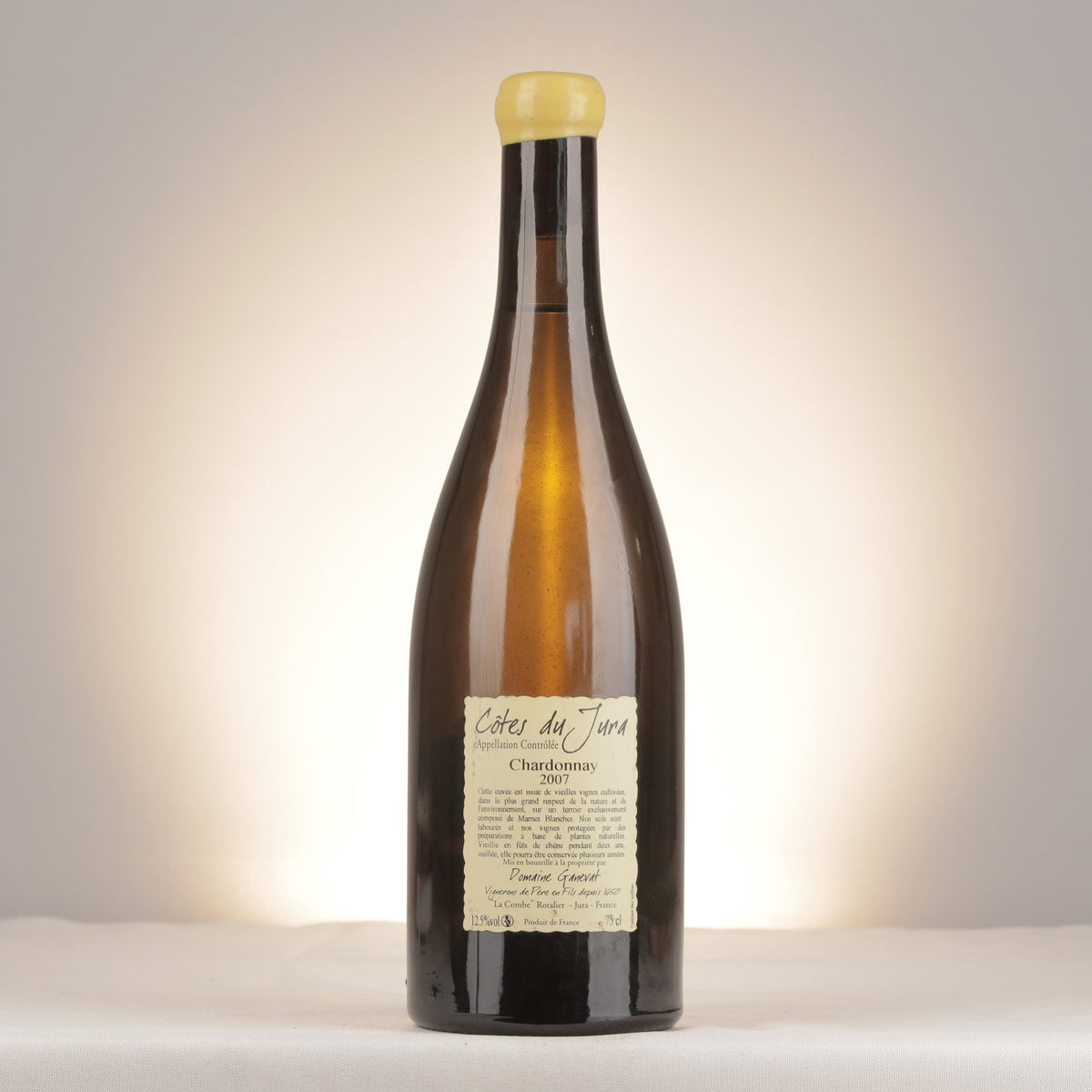 Jean-François Ganevat Les Grands Teppes Vieilles Vignes Côtes du Jura 2007 Bottle back