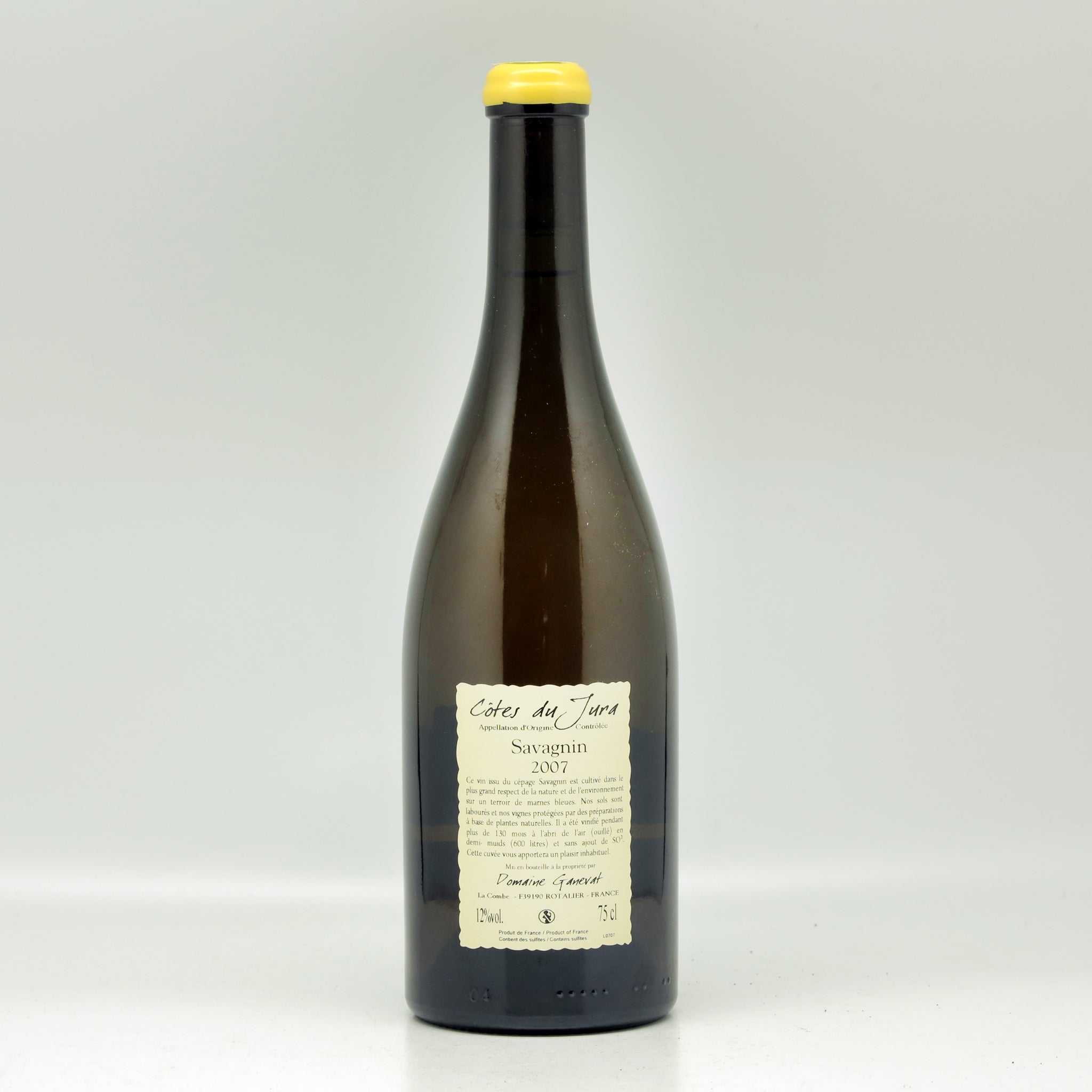 Domaine Jean-François Ganevat Côtes du Jura Les Vignes de mon Père 2007 White wine Bottle