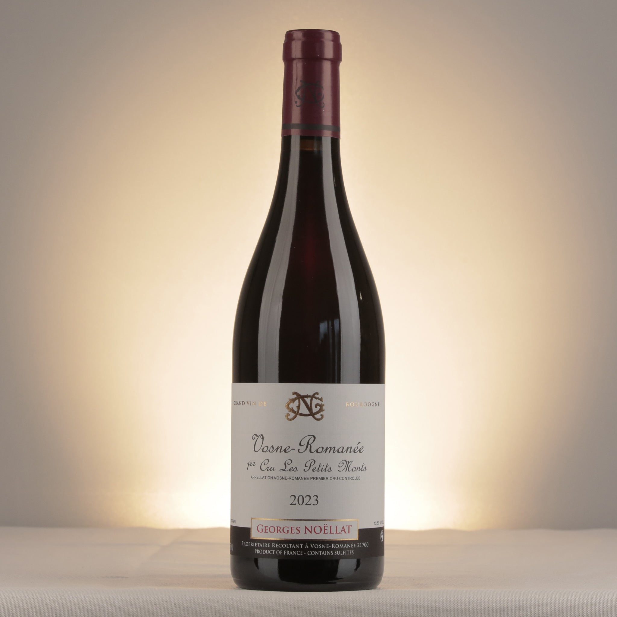 Georges Noëllat Vosne-Romanée 1er Cru Les Petits Monts 2023 Bottle front