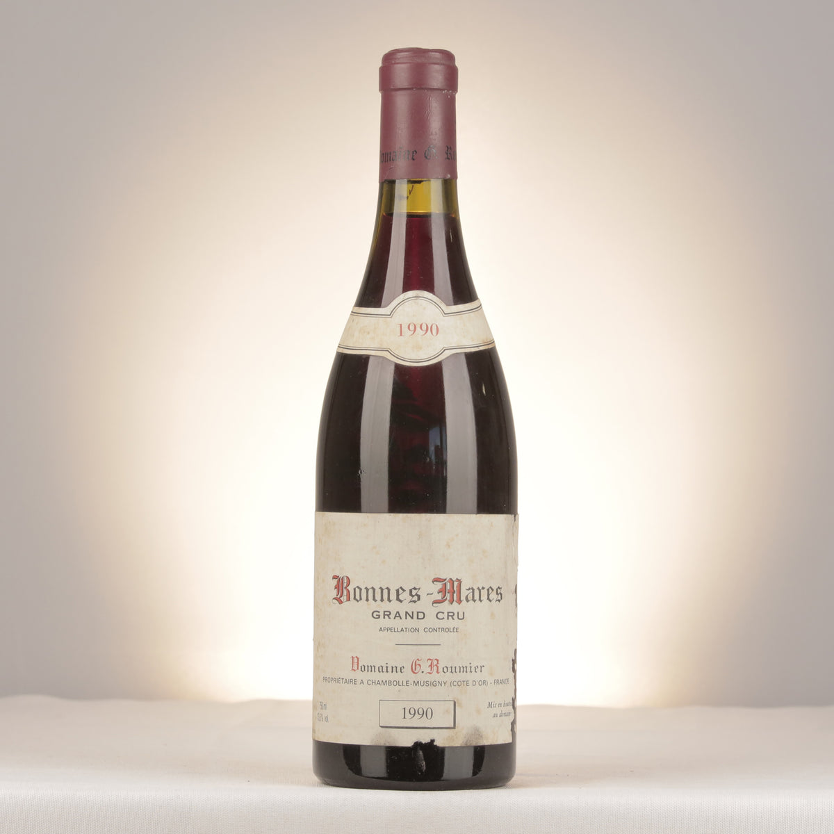 Georges Roumier Bonnes Mares Grand Cru 1990 Bottle front