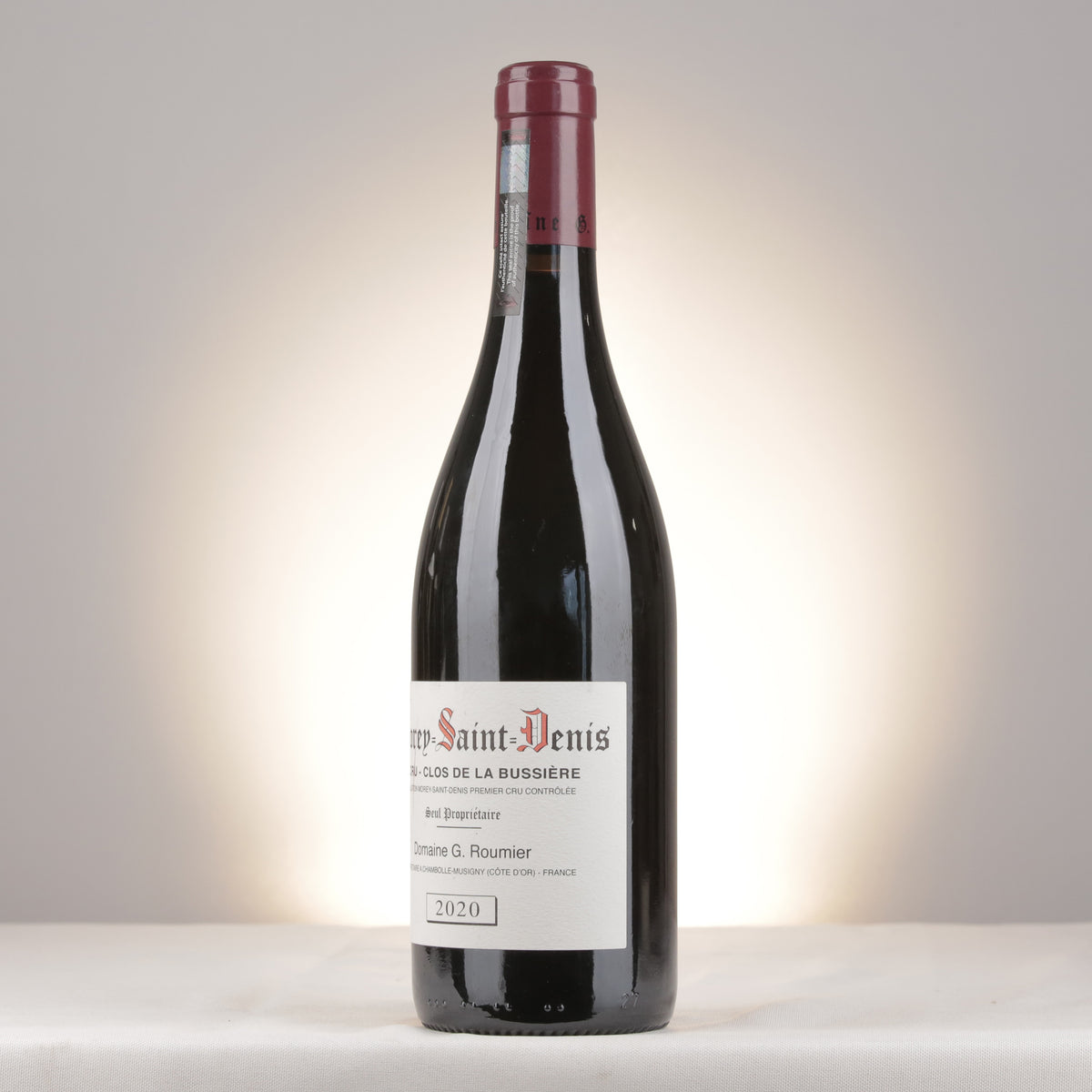 Georges Roumier Morey-Saint-Denis 1er Cru La Bussière 2020 Bottle turned left
