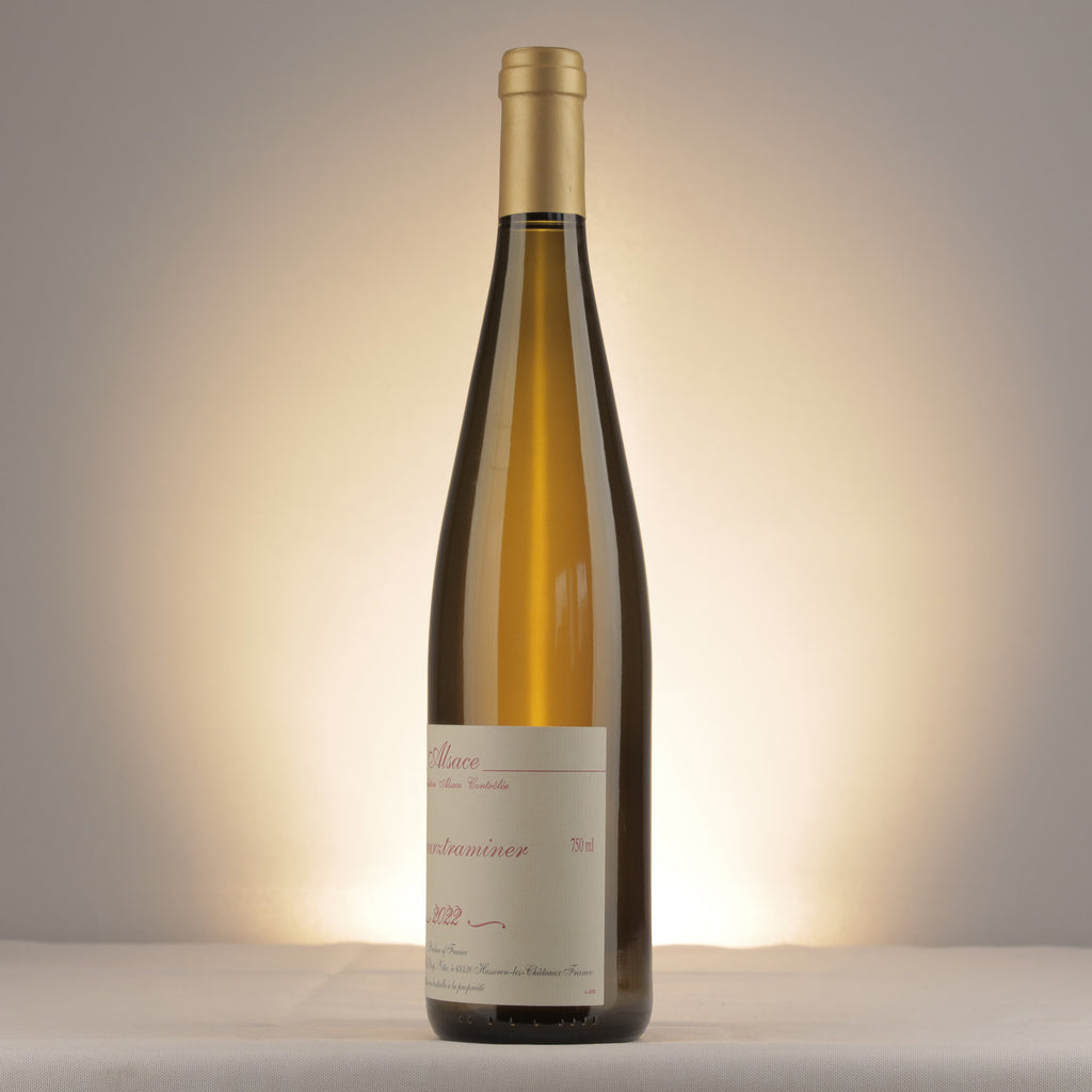 Gérard Schueller Gewurztraminer 2022 Bottle detail