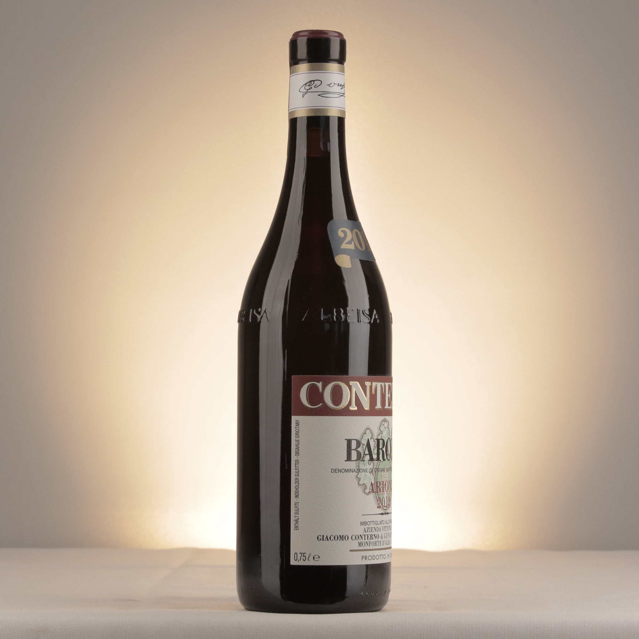 Giacomo Conterno Barolo Arione 2018 Bottle label