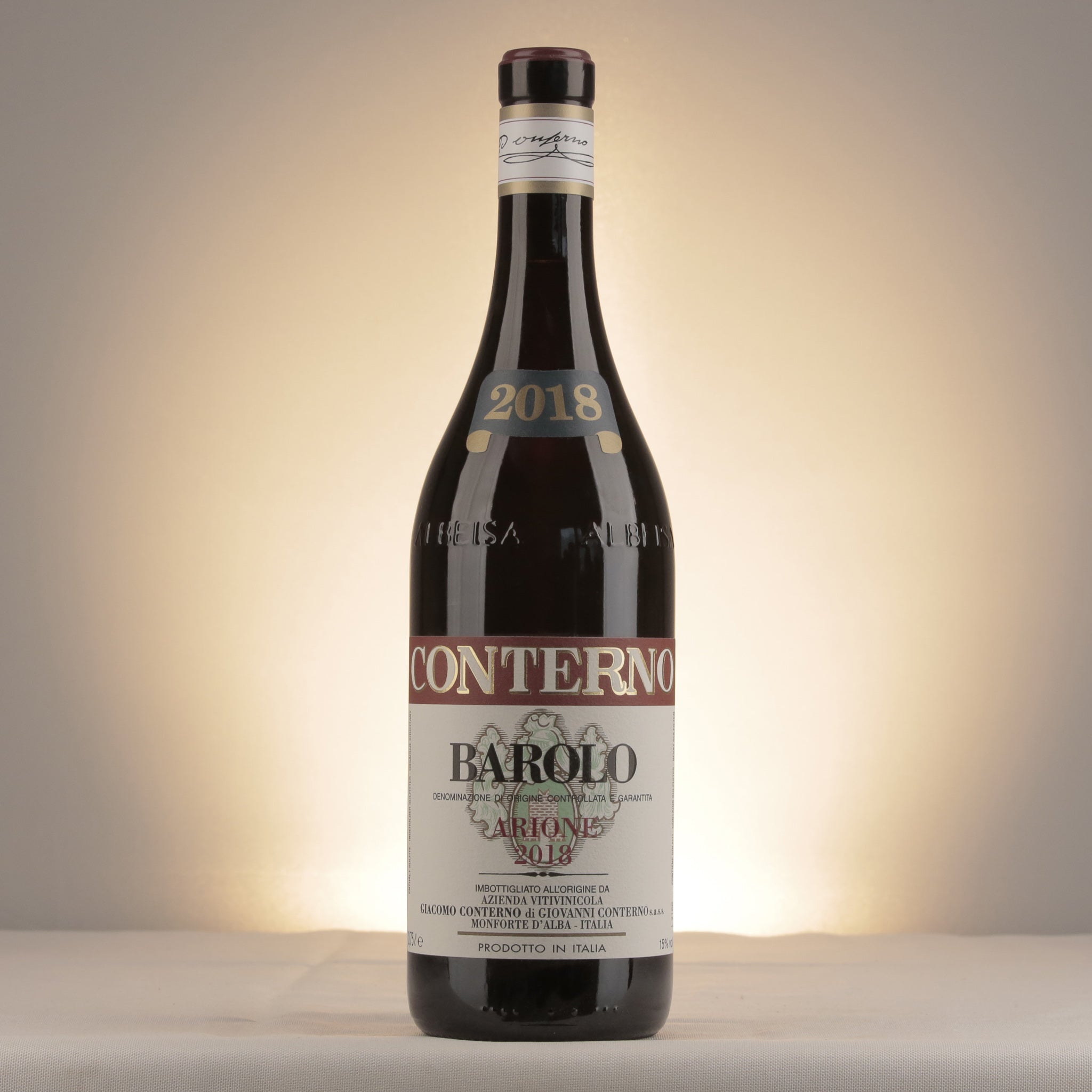Giacomo Conterno Barolo Arione 2018 Bottle front