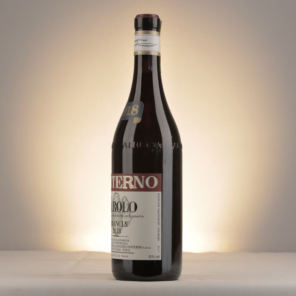 Giacomo Conterno Barolo Francia 2018 Bottle detail