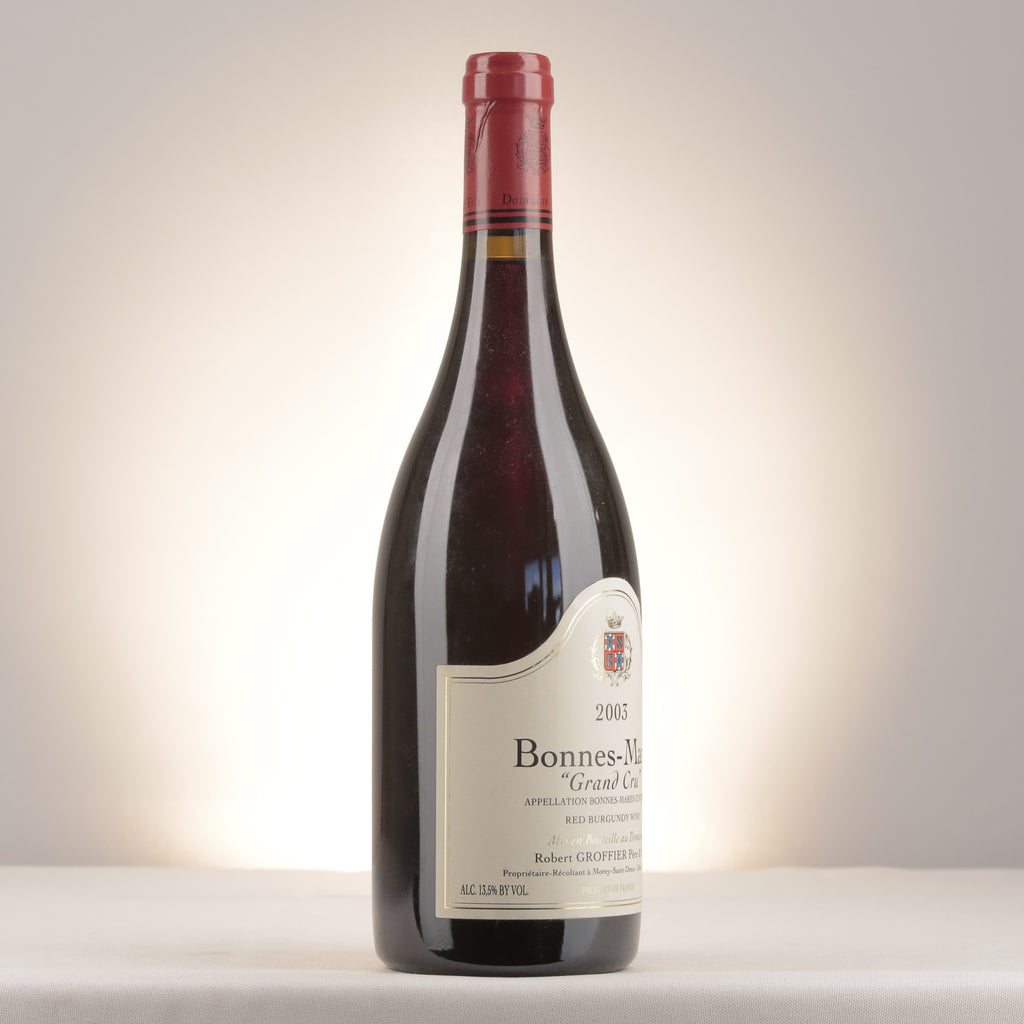Robert Groffier Père et Fils Bonnes-Mares Grand Cru 2003 Bottle turned left (lot 0338)