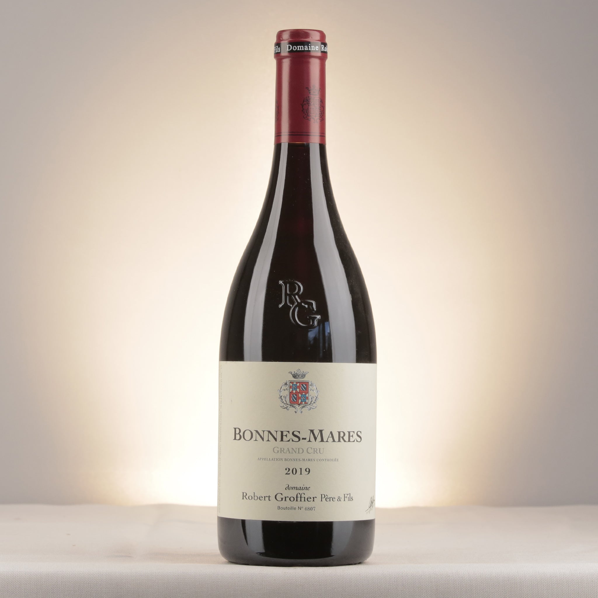 Robert Groffier Père et Fils Bonnes-Mares Grand Cru 2019 Bottle front