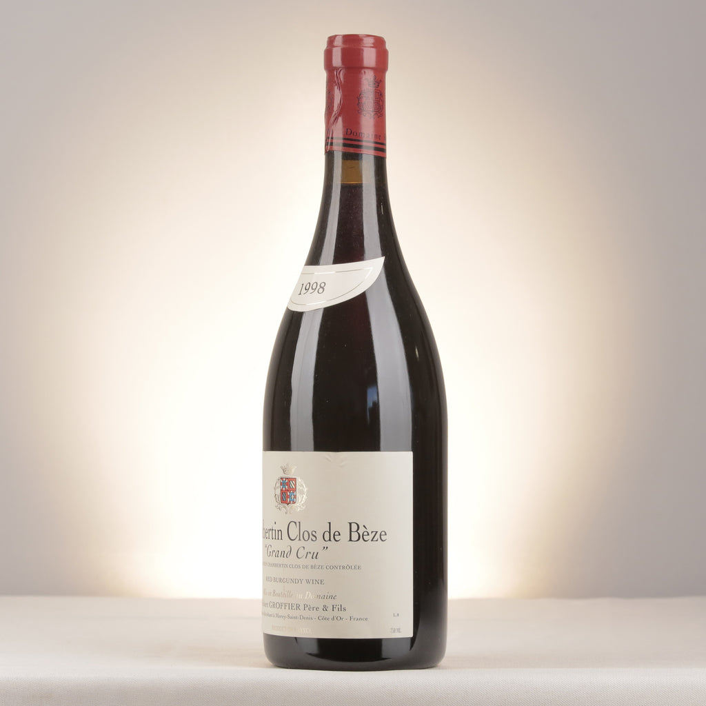 Robert Groffier Père et Fils Chambertin-Clos de Bèze Grand Cru 1998 Bottle turned left
