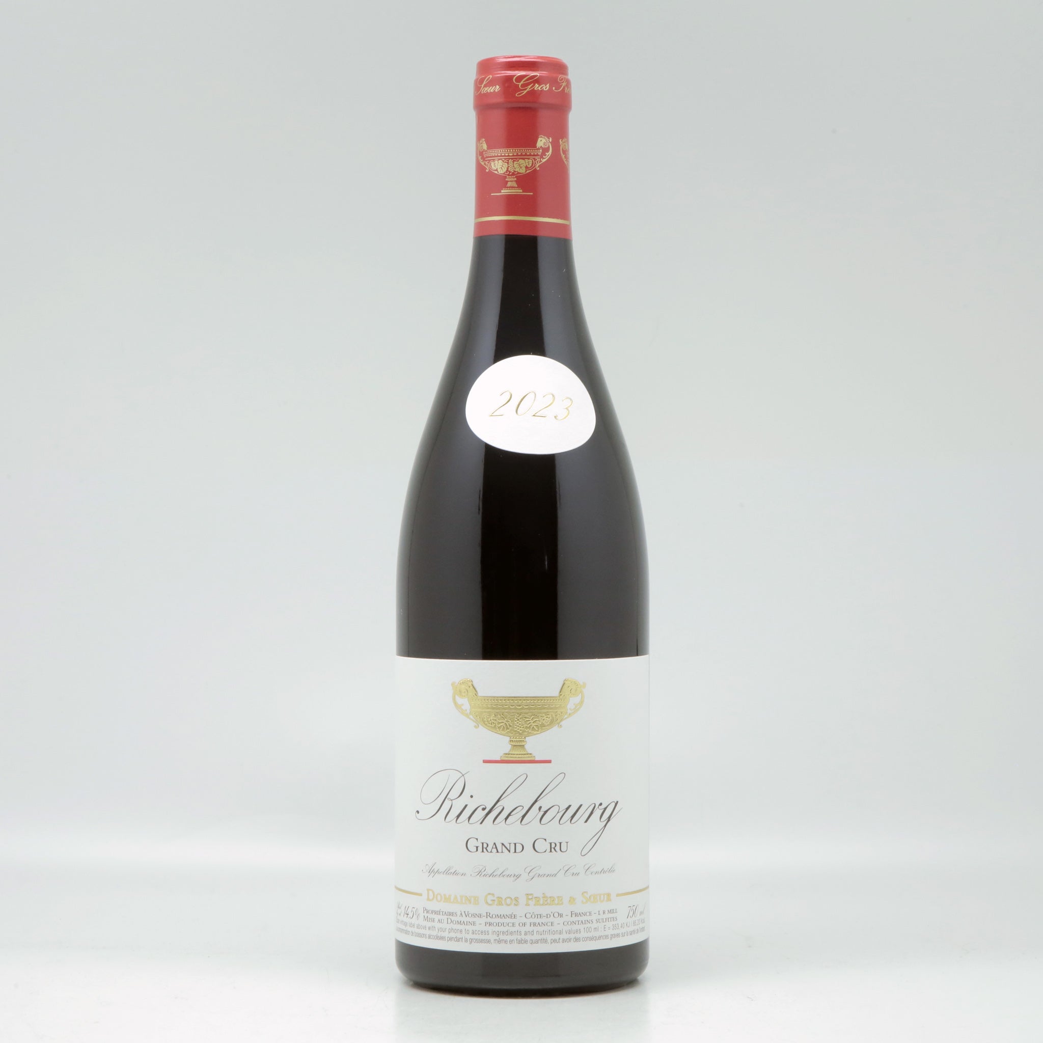 Domaine Gros Frère et Soeur Richebourg Grand Cru 2023 Red wine Bottle