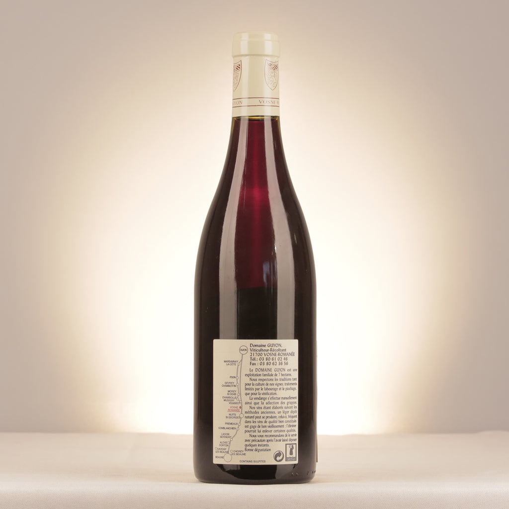 Domaine Guyon Chorey-lès-Beaune Les Bons Ores 2005 Bottle back