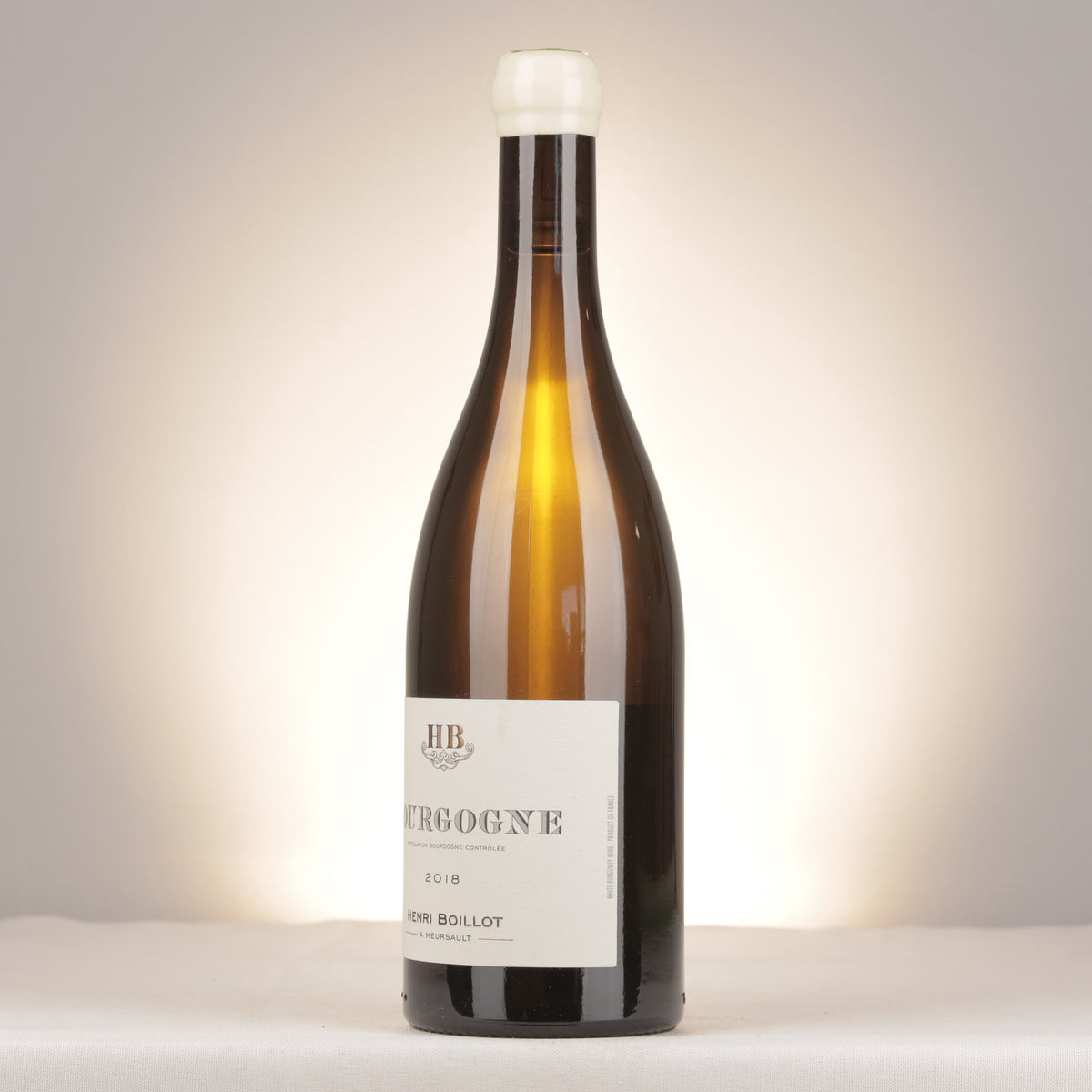 Domaine Henri Boillot Bourgogne Blanc 2018 Bottle turned left