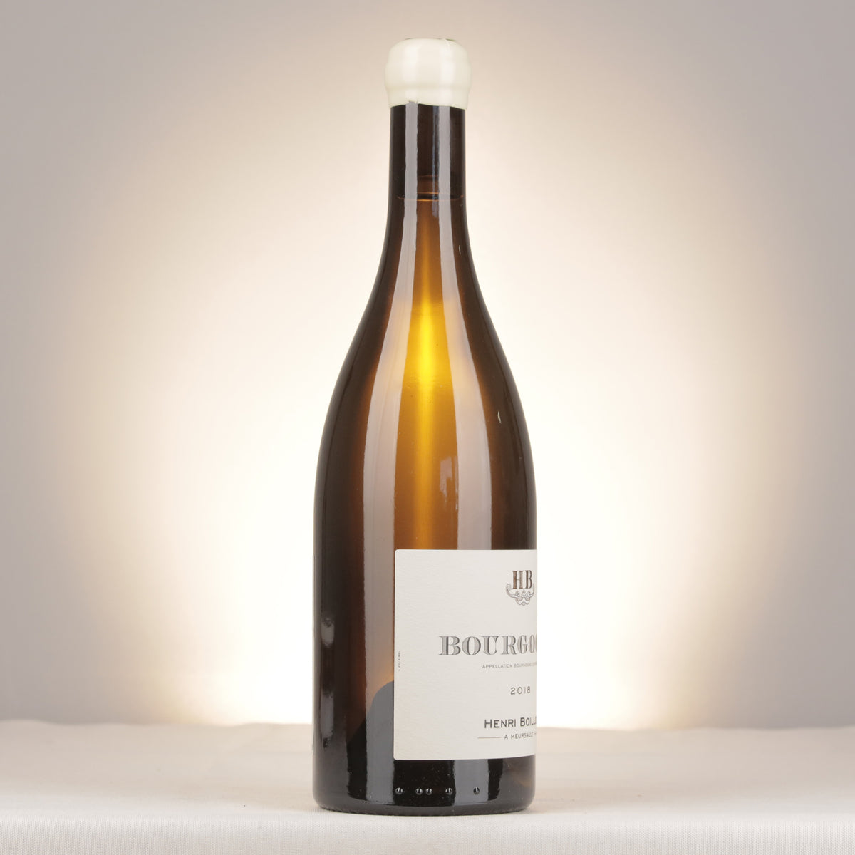 Domaine Henri Boillot Bourgogne Blanc 2018 Bottle turned right