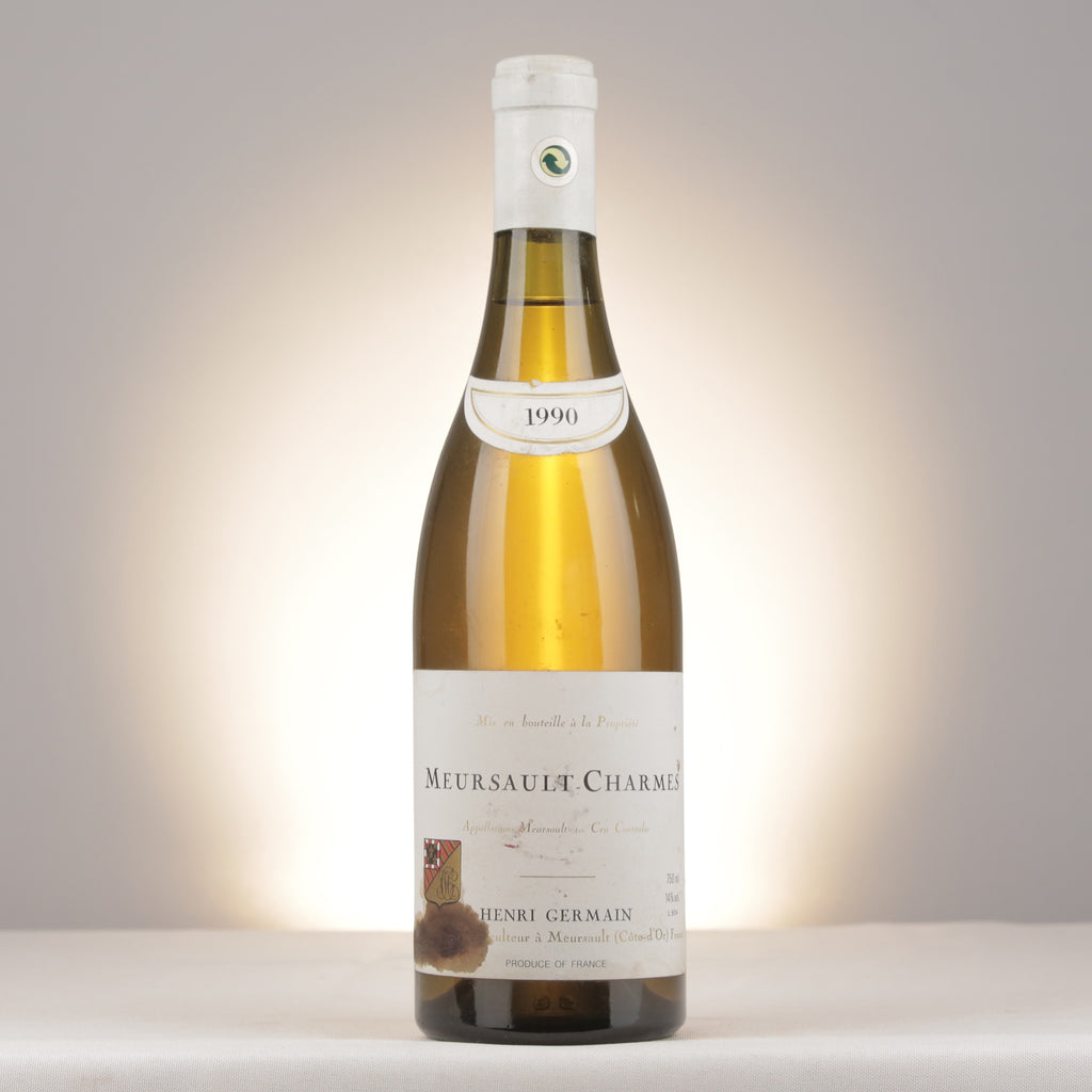 Domaine Henri Germain et Fils Meursault 1er Cru Charmes 1990 Bottle front