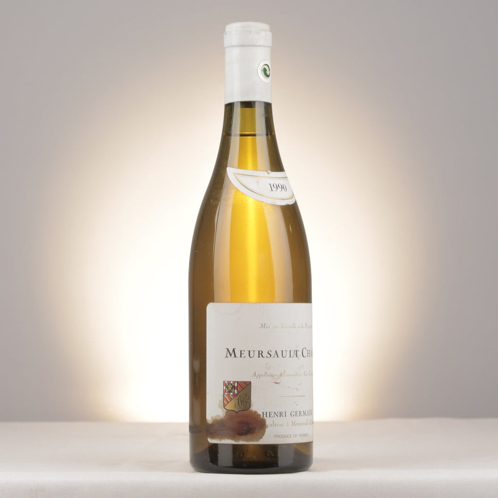 Domaine Henri Germain et Fils Meursault 1er Cru Charmes 1990 Bottle turned right