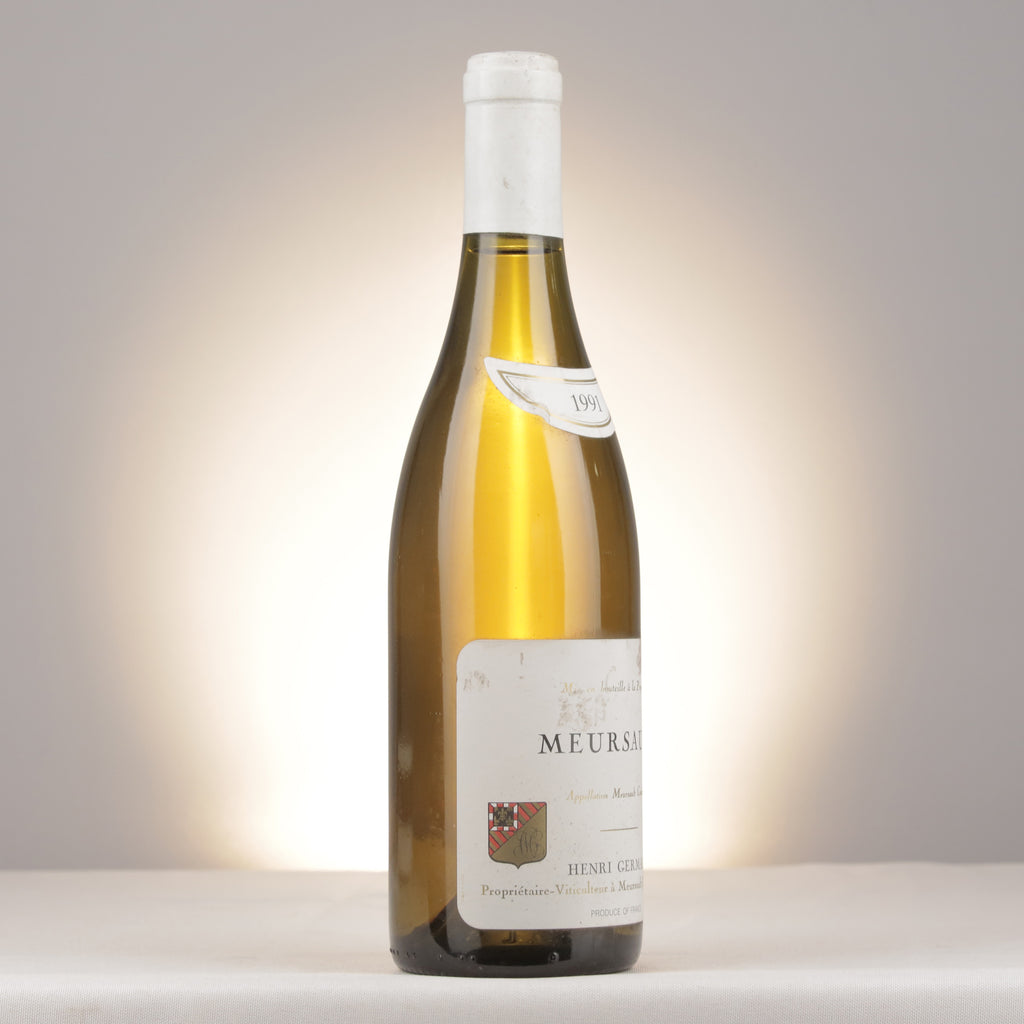 Domaine Henri Germain et Fils Meursault 1991 Bottle turned right