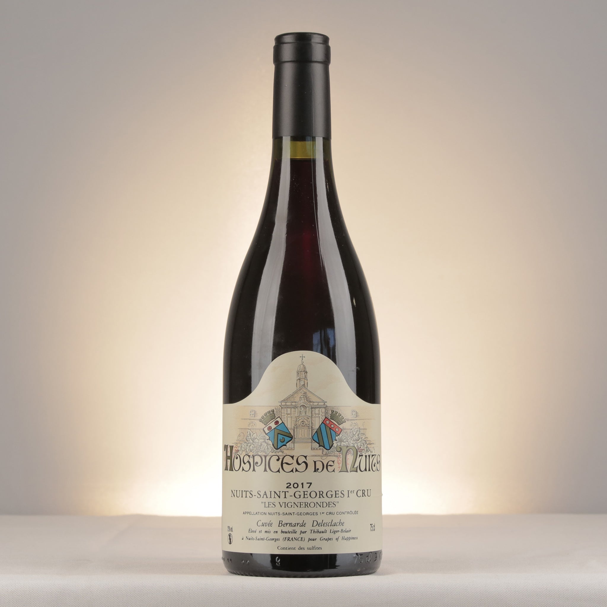 Hospices de Nuits Nuits-Saint-Georges 1er Cru Les Vignerondes Cuvee Bernarde Delesclache 2017 Bottle front
