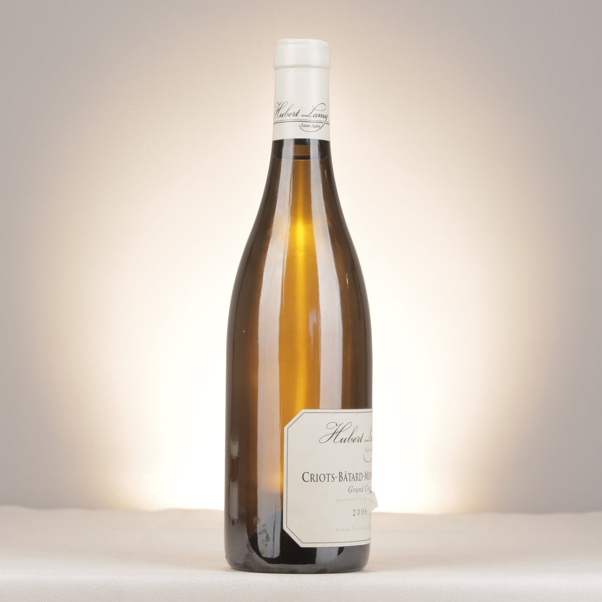 Hubert Lamy Criots-Batard-Montrachet Grand Cru 2006 Bottle turned right (lot 84d2)