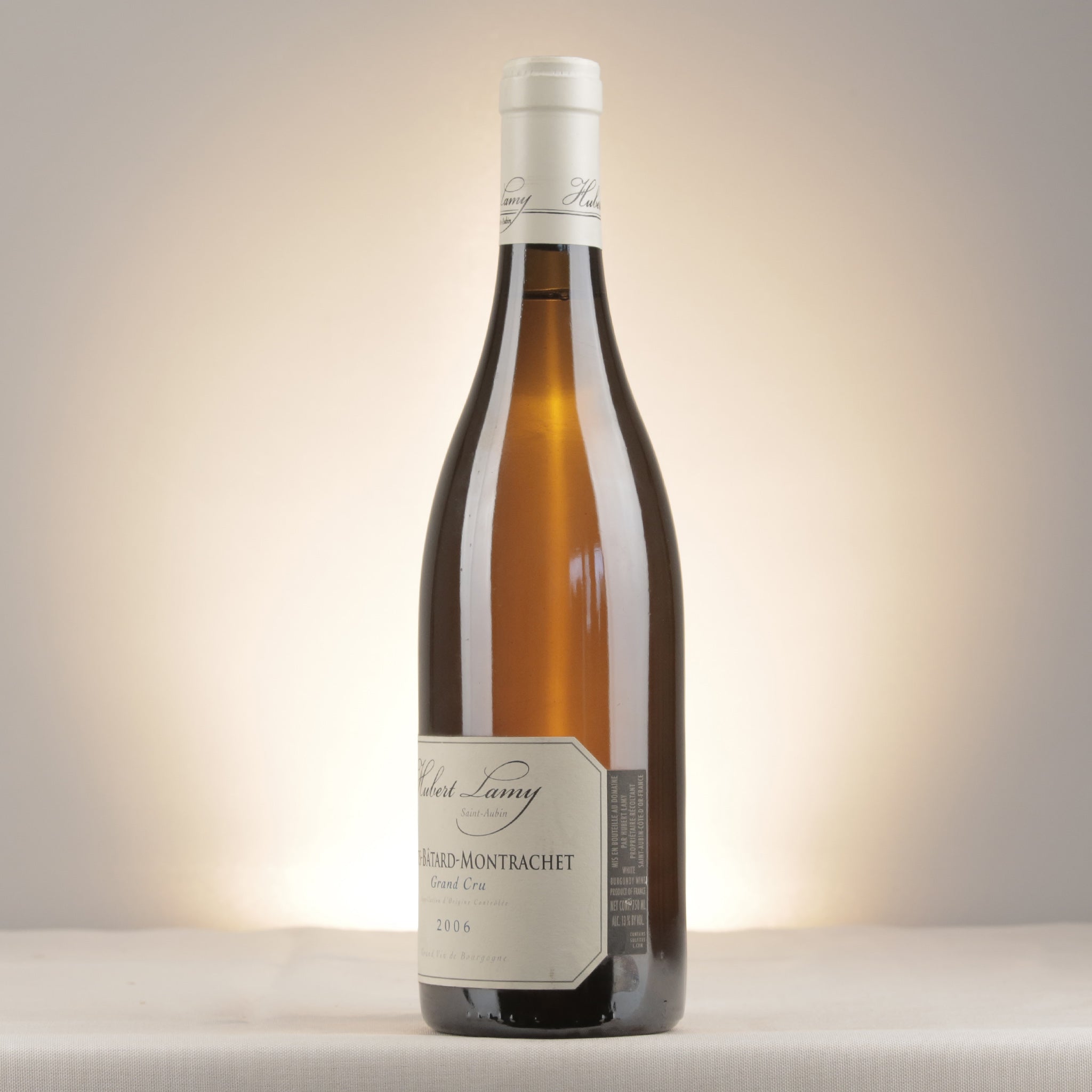 Hubert Lamy Criots-Batard-Montrachet Grand Cru 2006 Bottle detail