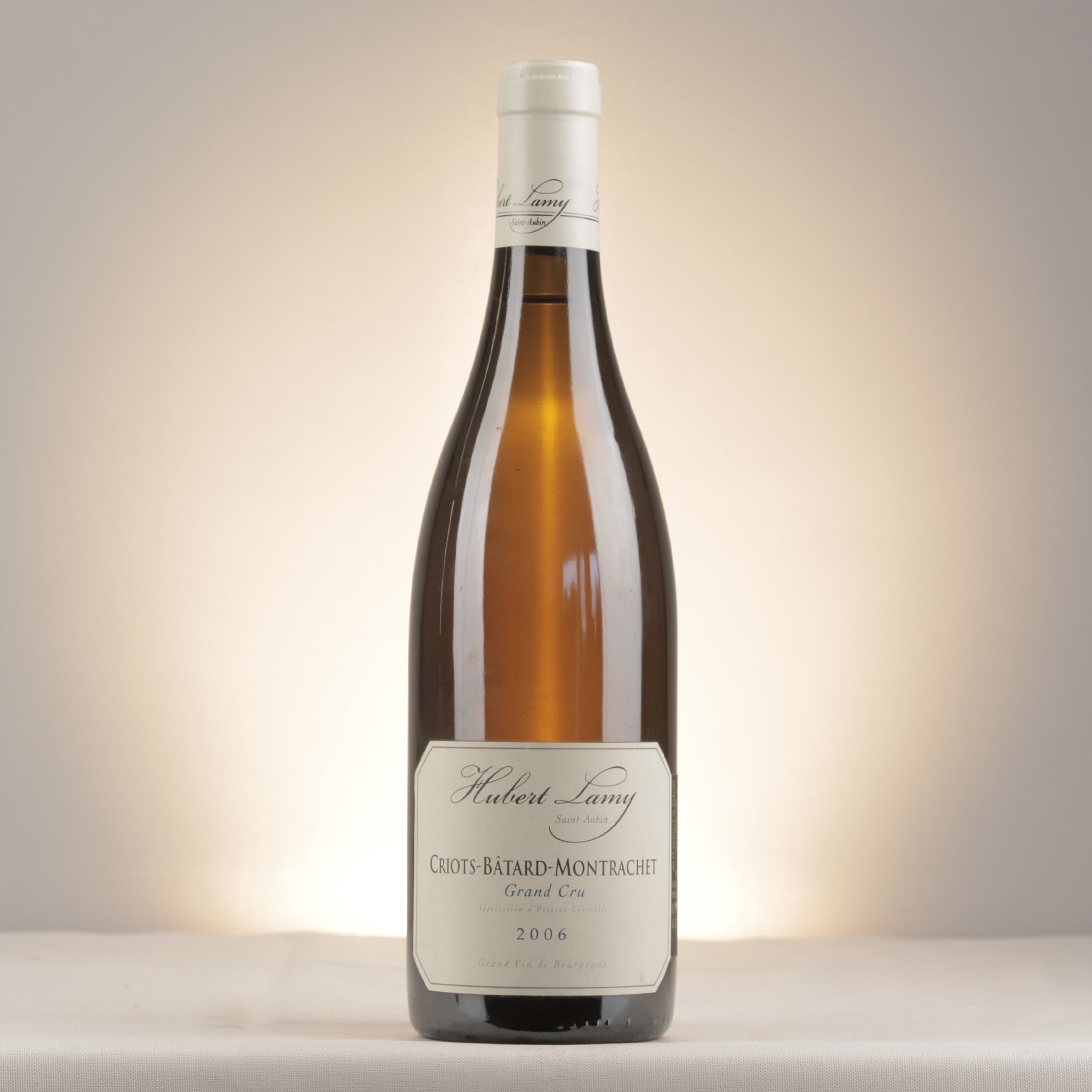 Hubert Lamy Criots-Batard-Montrachet Grand Cru 2006 Bottle front