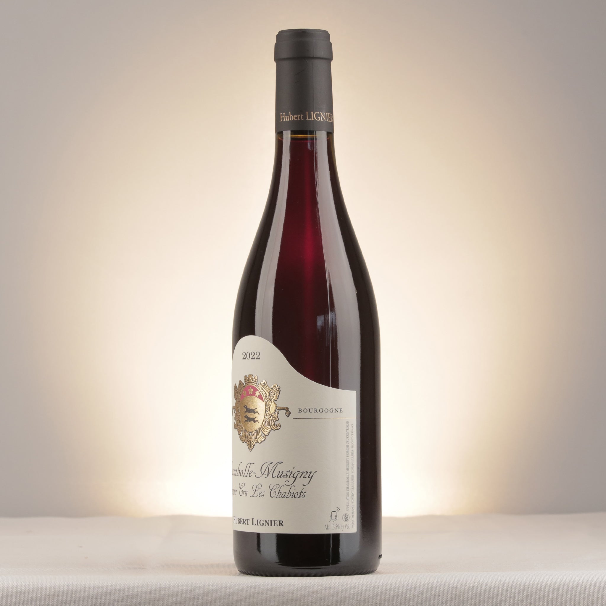 Hubert Lignier Chambolle-Musigny 1er Cru Les Chabiots 2022 Bottle label