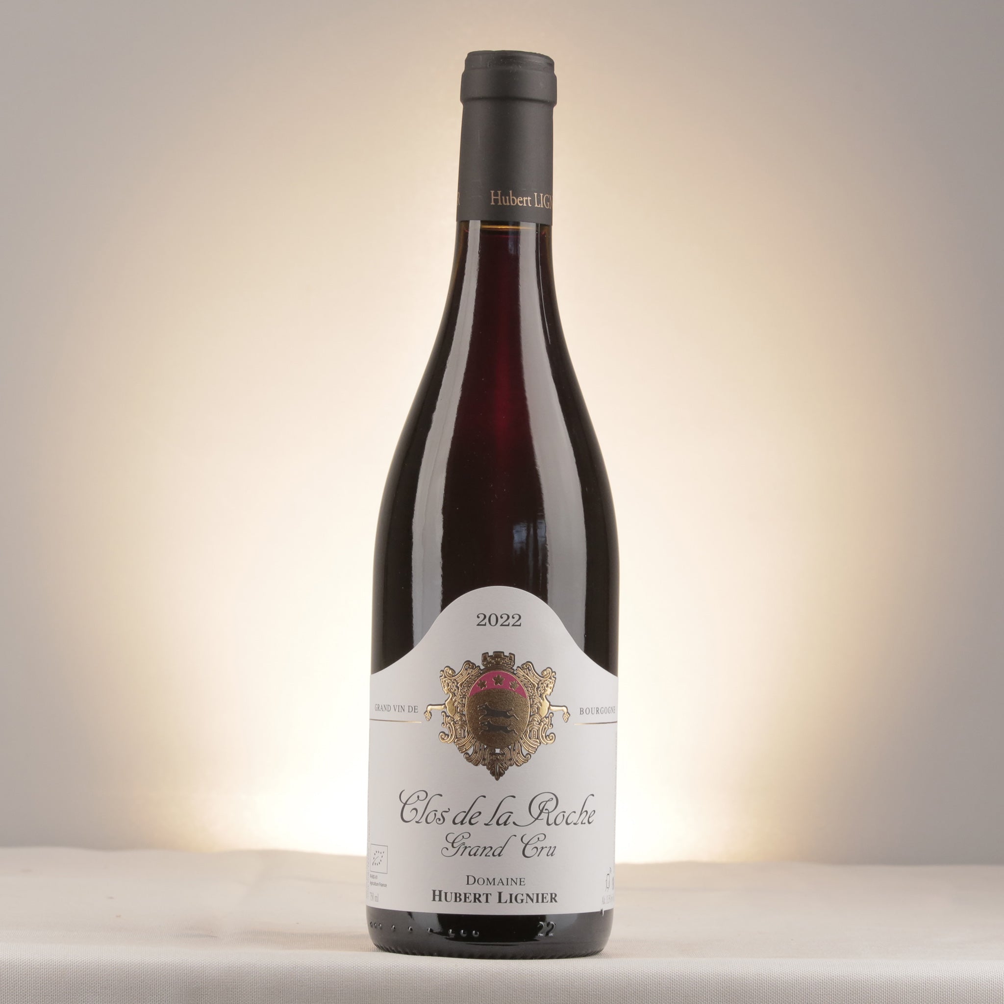 Hubert Lignier Clos de la Roche Grand Cru 2022 Bottle front