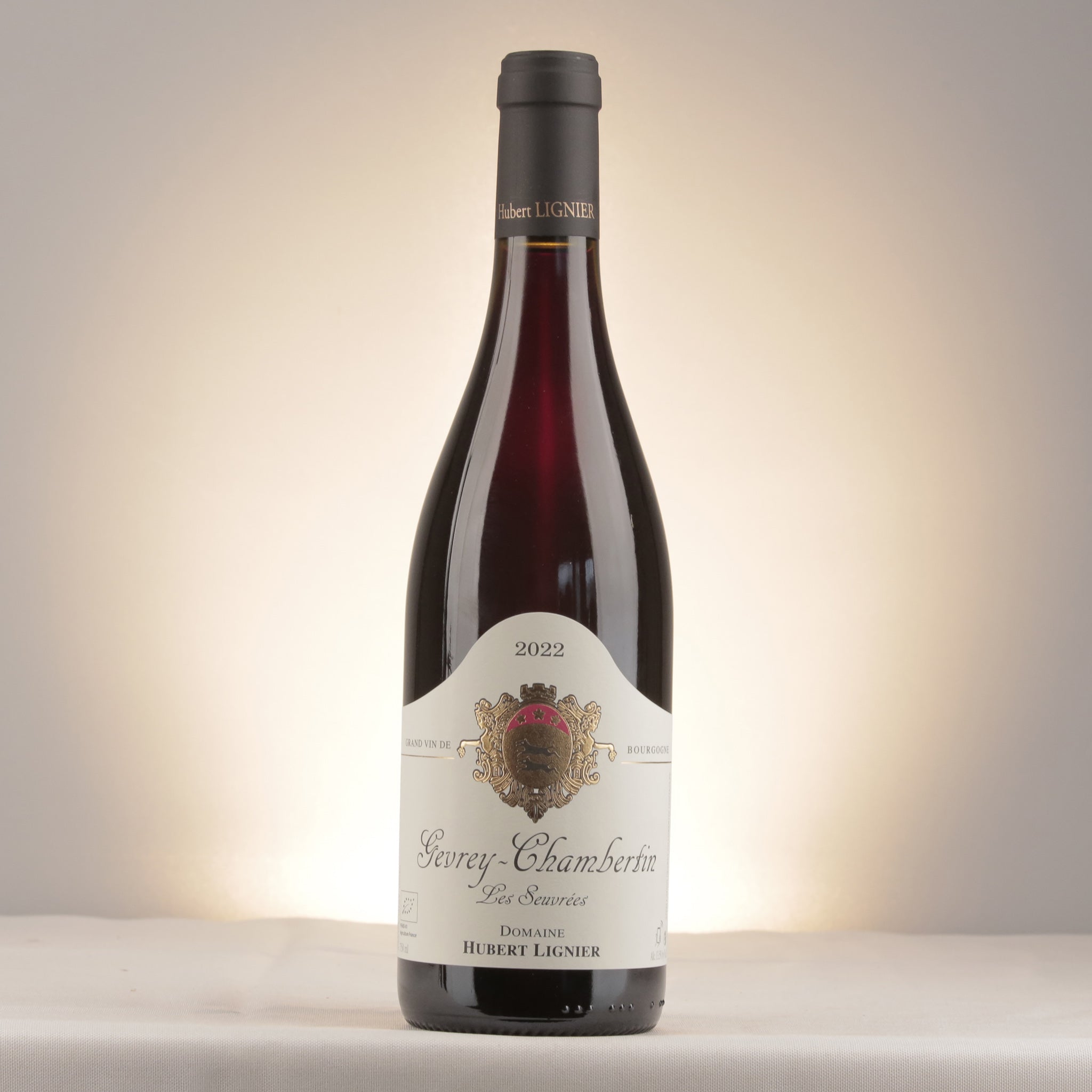Hubert Lignier Gevrey-Chambertin Les Seuvrées 2022 Bottle front