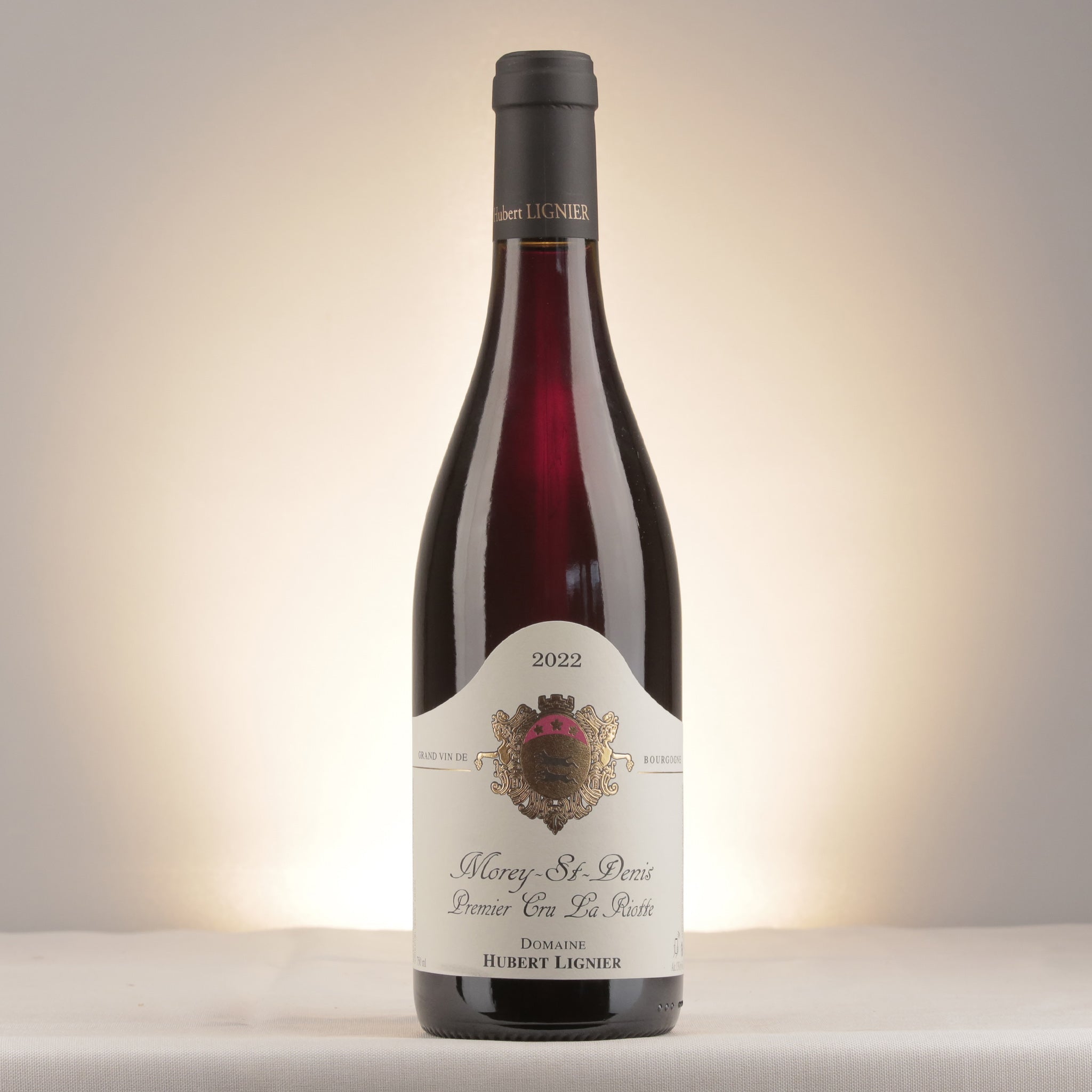 Hubert Lignier Morey-Saint-Denis 1er Cru La Riotte 2022 Bottle front